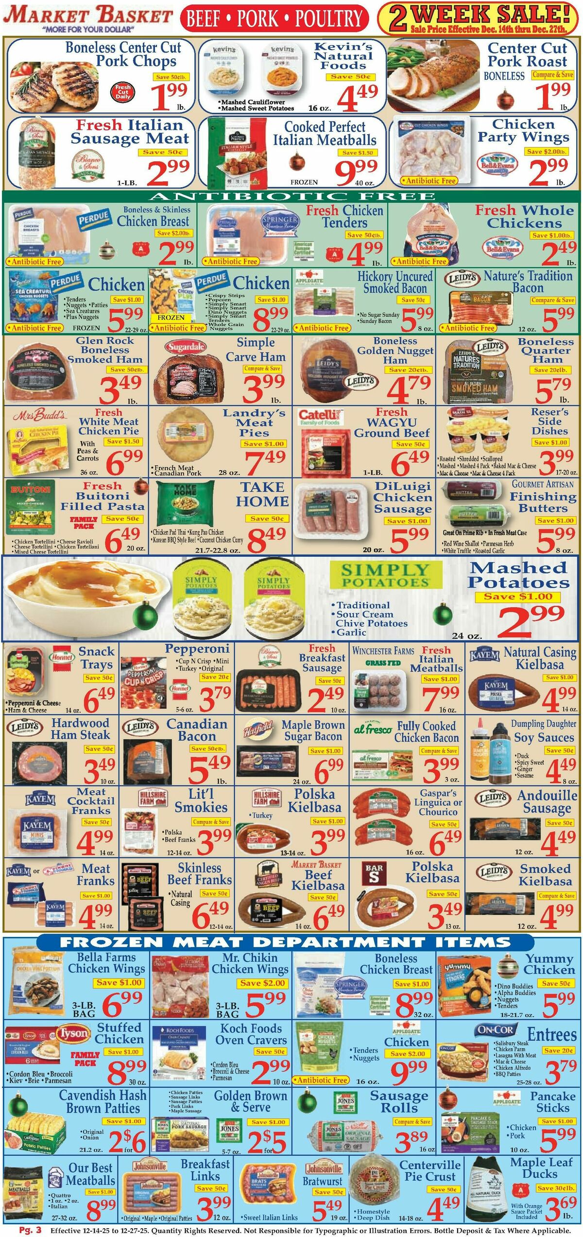 Market Basket Weekly Ad from December 14