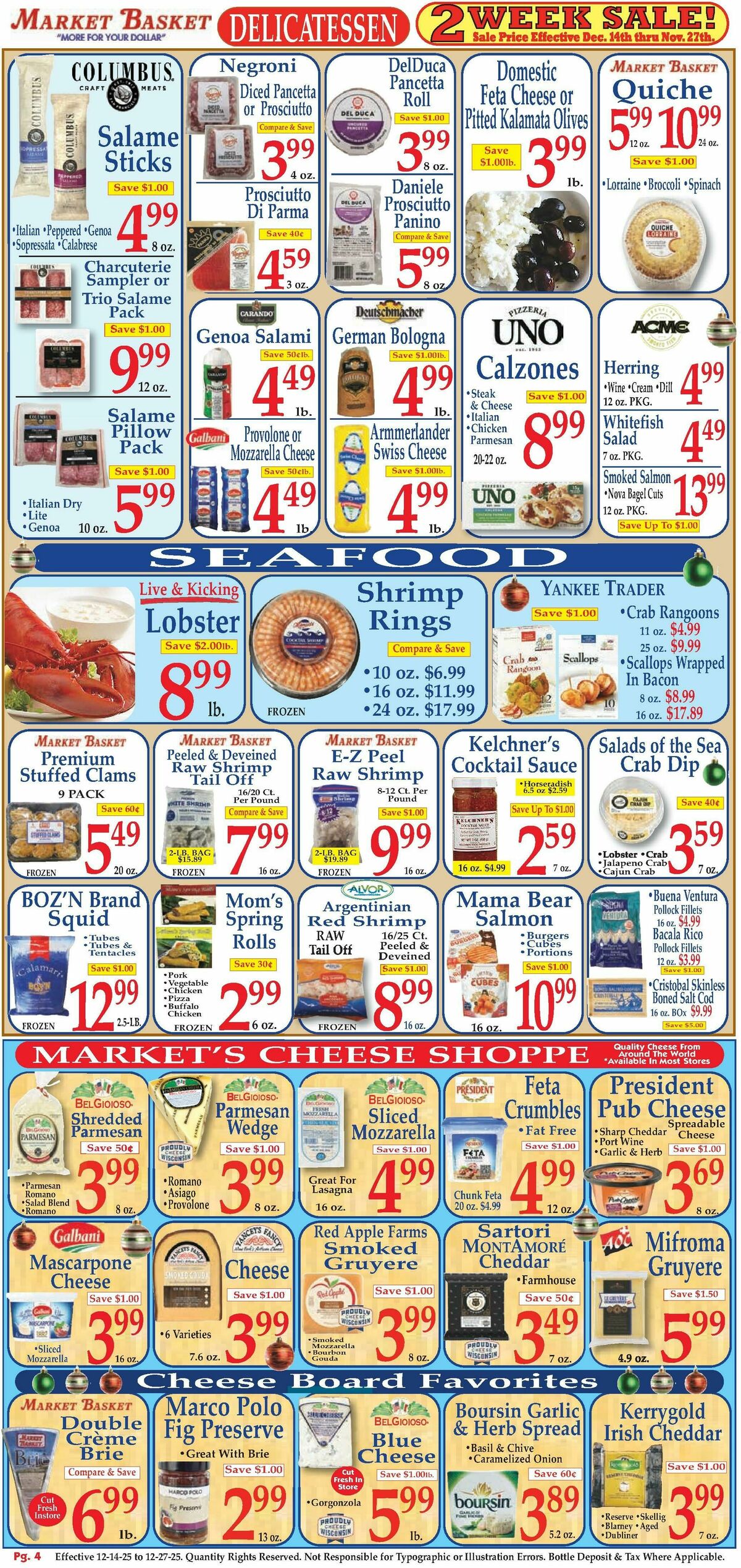 Market Basket Weekly Ad from December 14