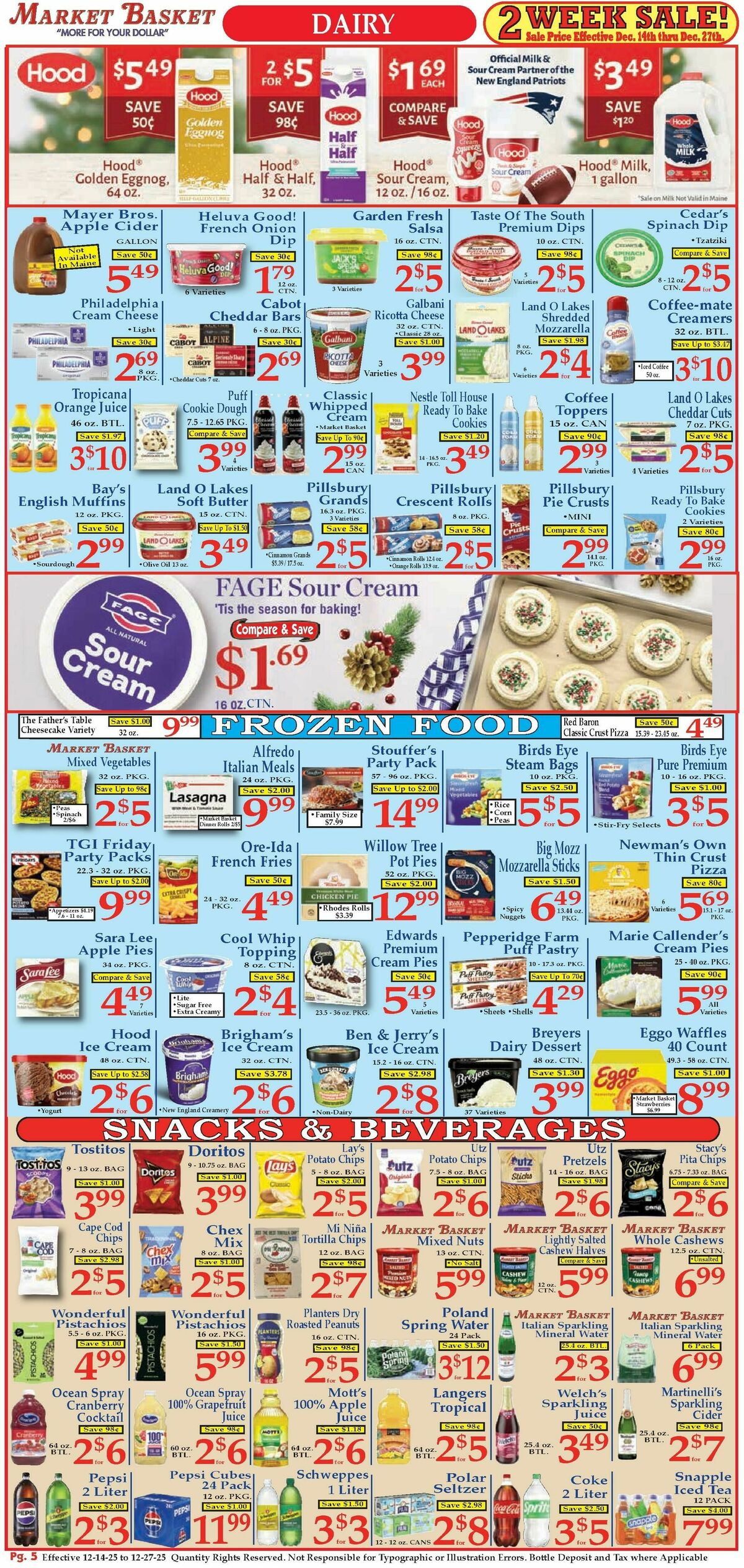 Market Basket Weekly Ad from December 14