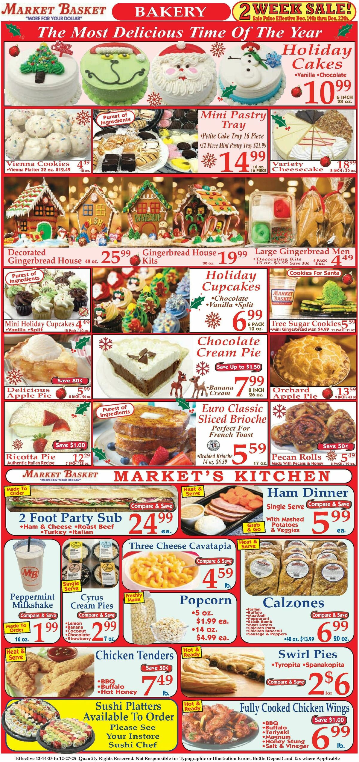Market Basket Weekly Ad from December 14