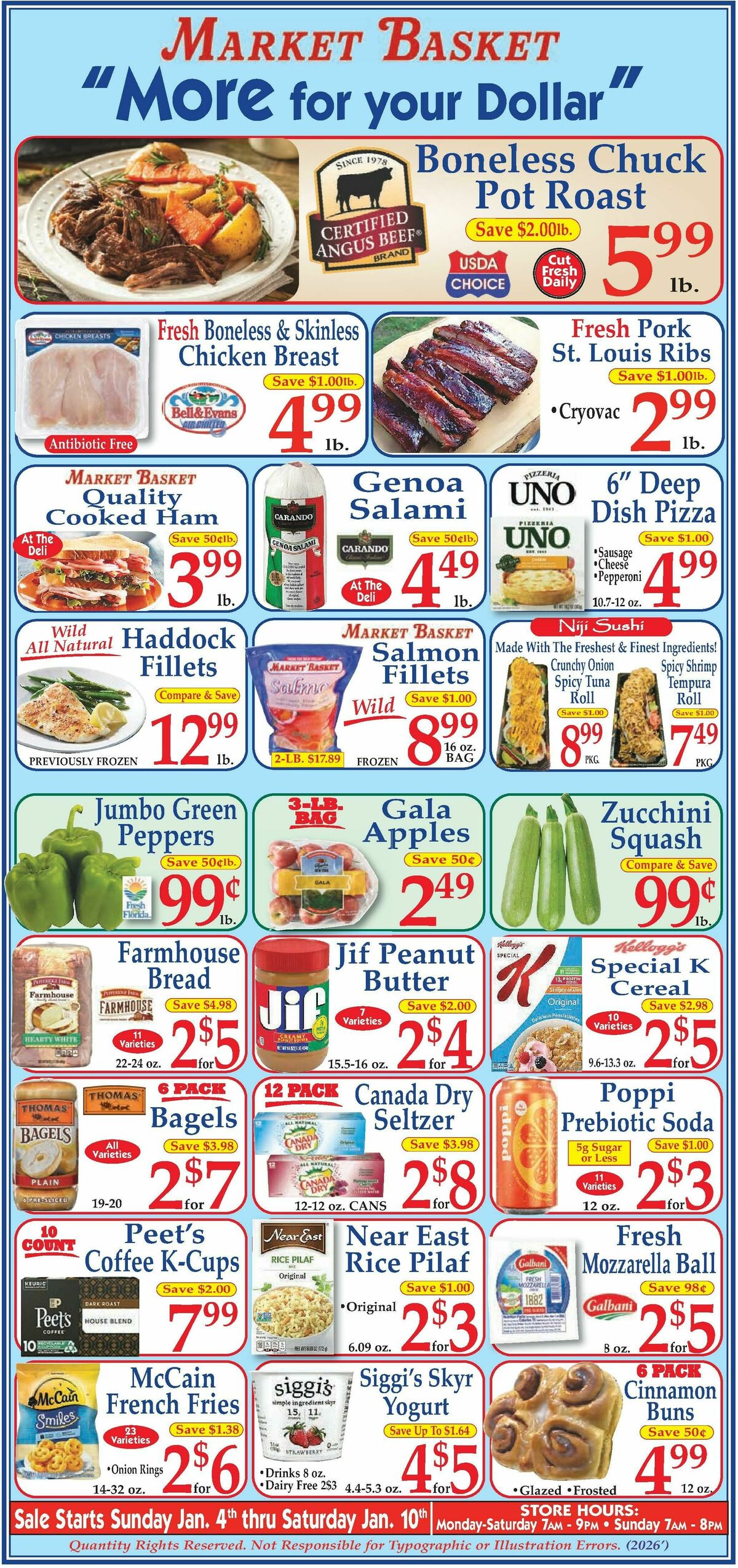 Market Basket Weekly Ad from January 4