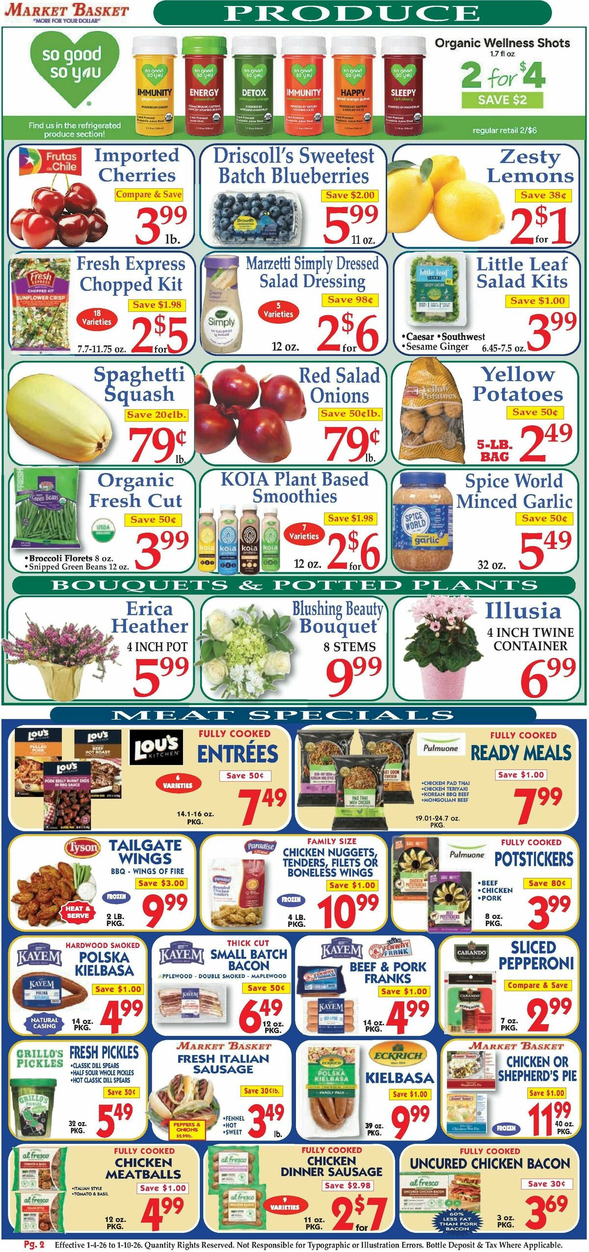 Market Basket Weekly Ad from January 4
