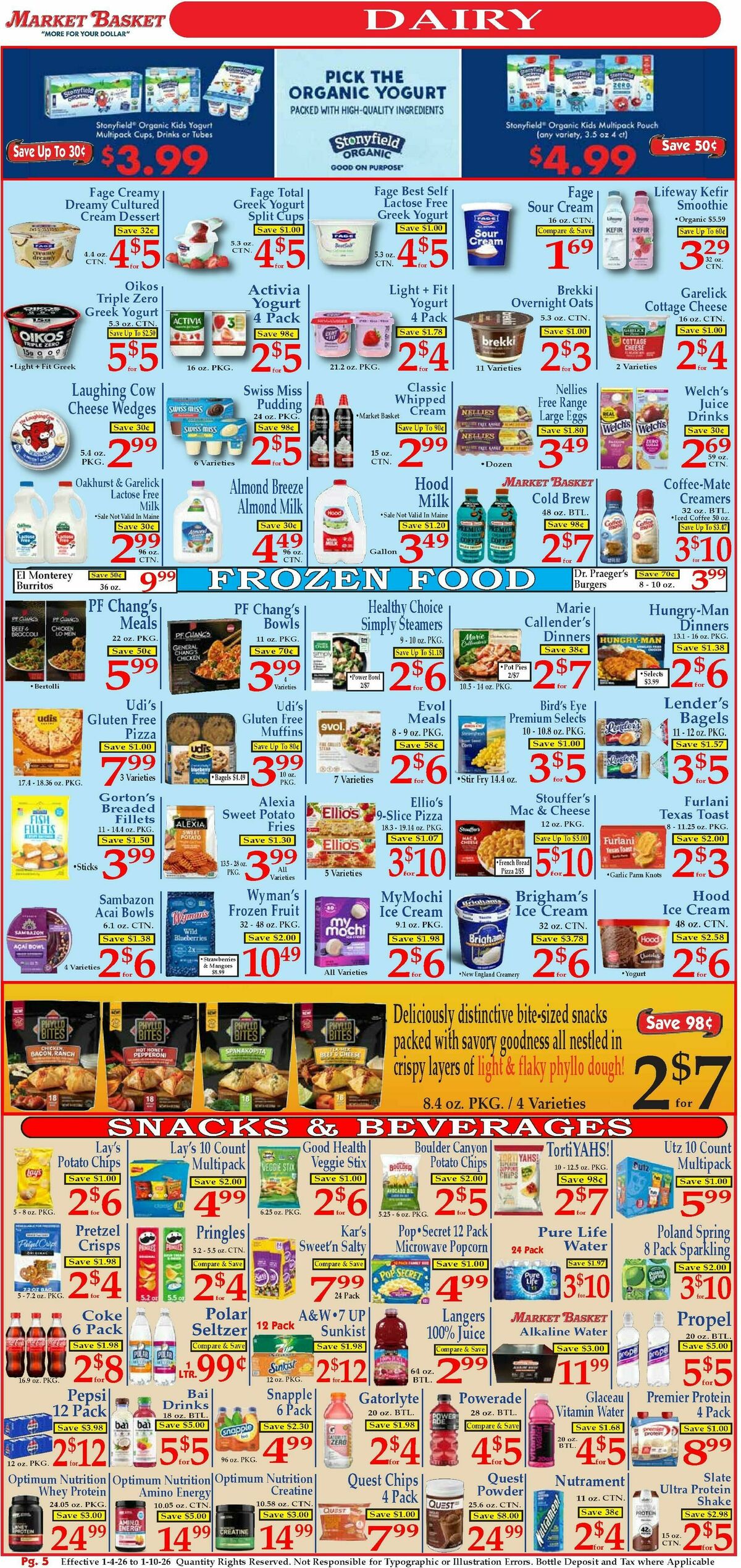 Market Basket Weekly Ad from January 4