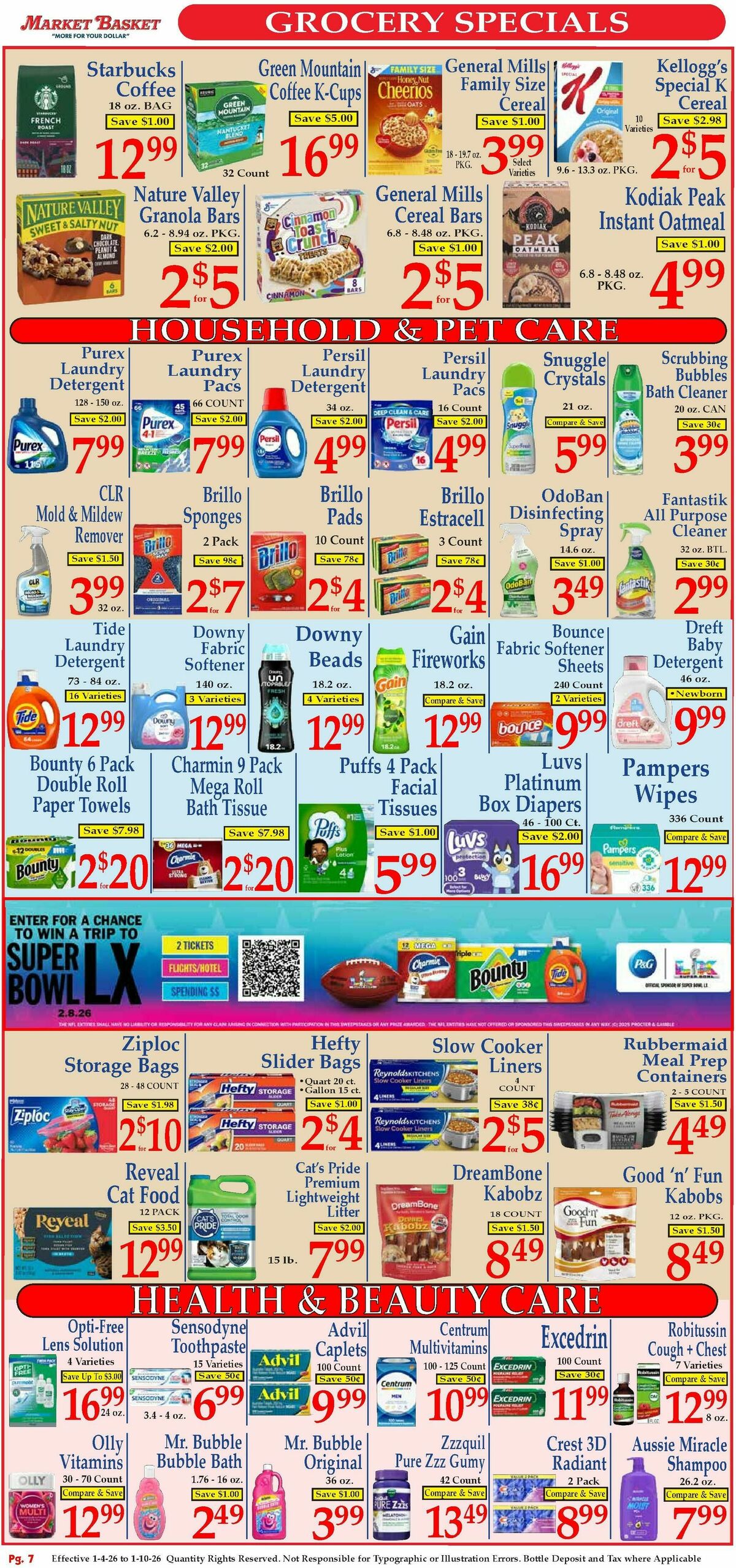 Market Basket Weekly Ad from January 4