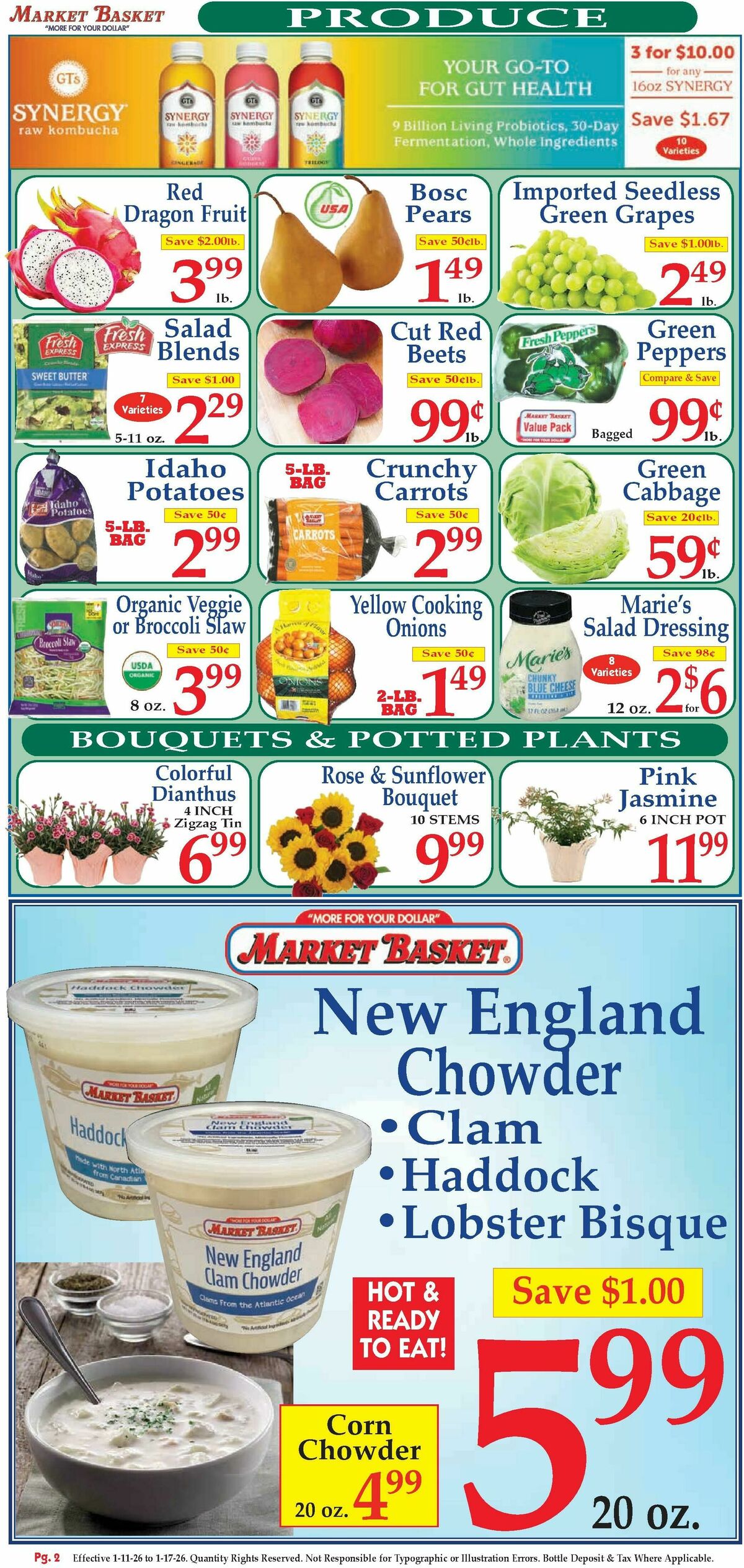Market Basket Weekly Ad from January 11