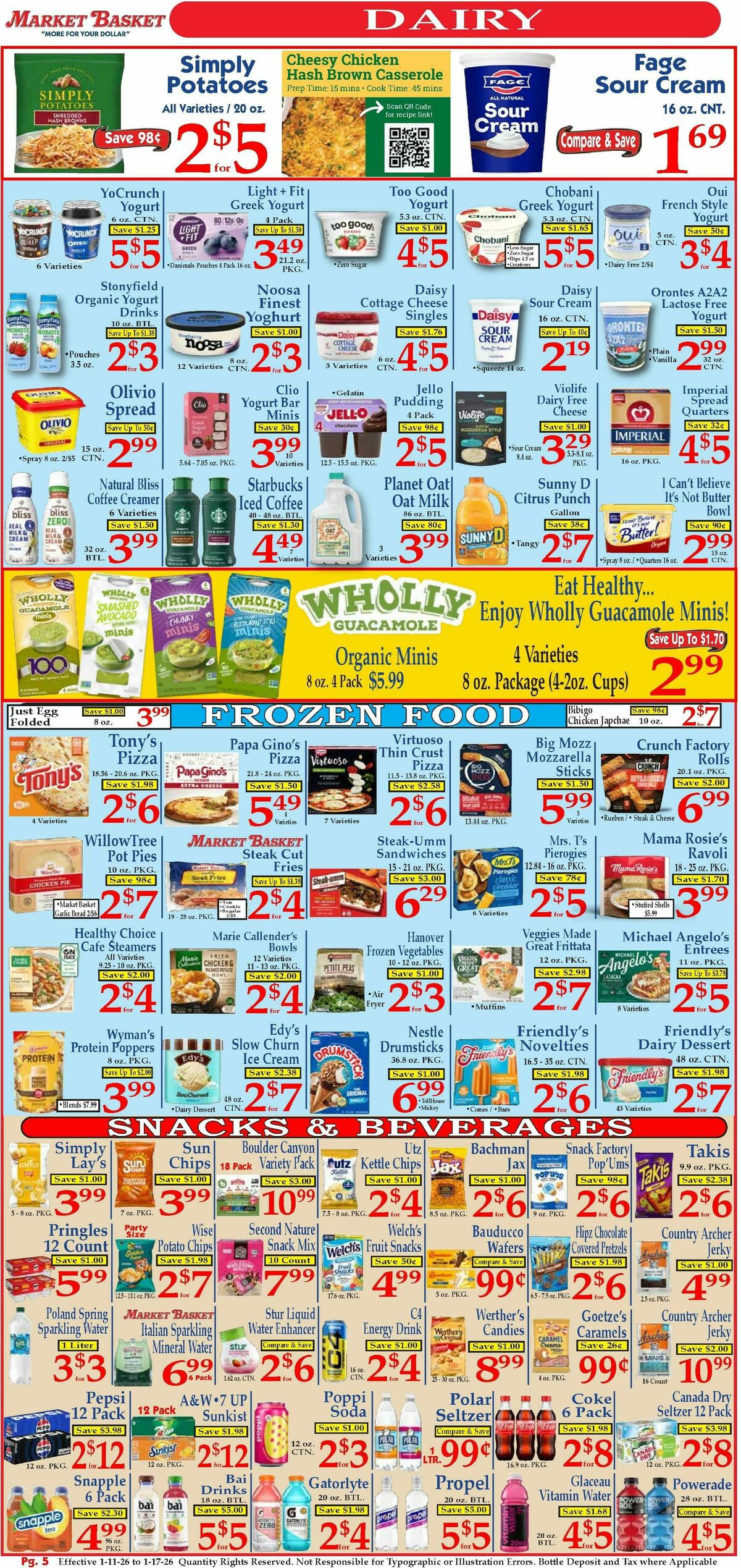 Market Basket Weekly Ad from January 11
