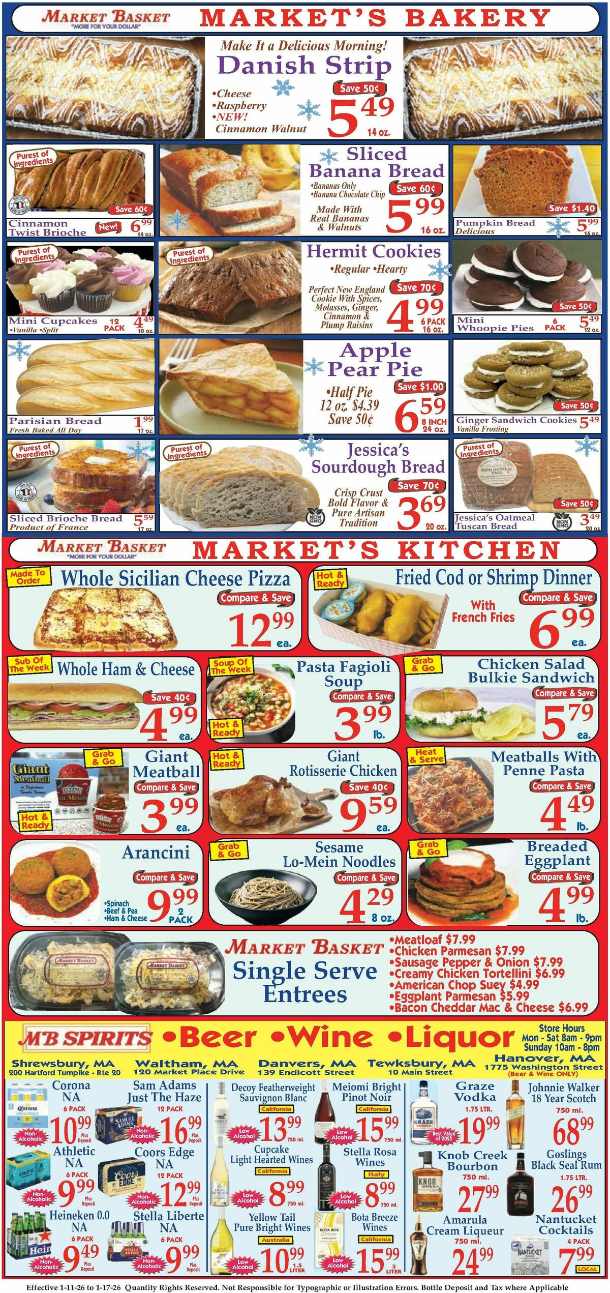 Market Basket Weekly Ad from January 11