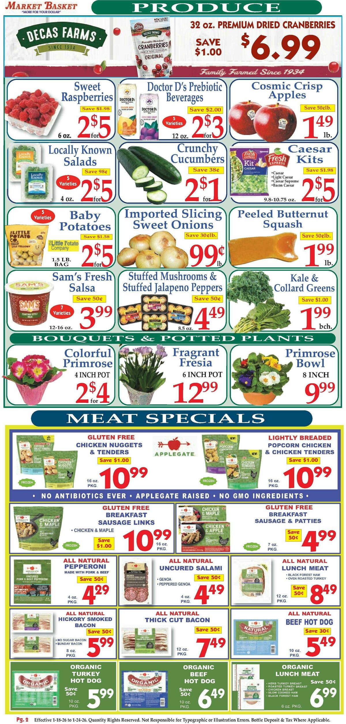 Market Basket Weekly Ad from January 18