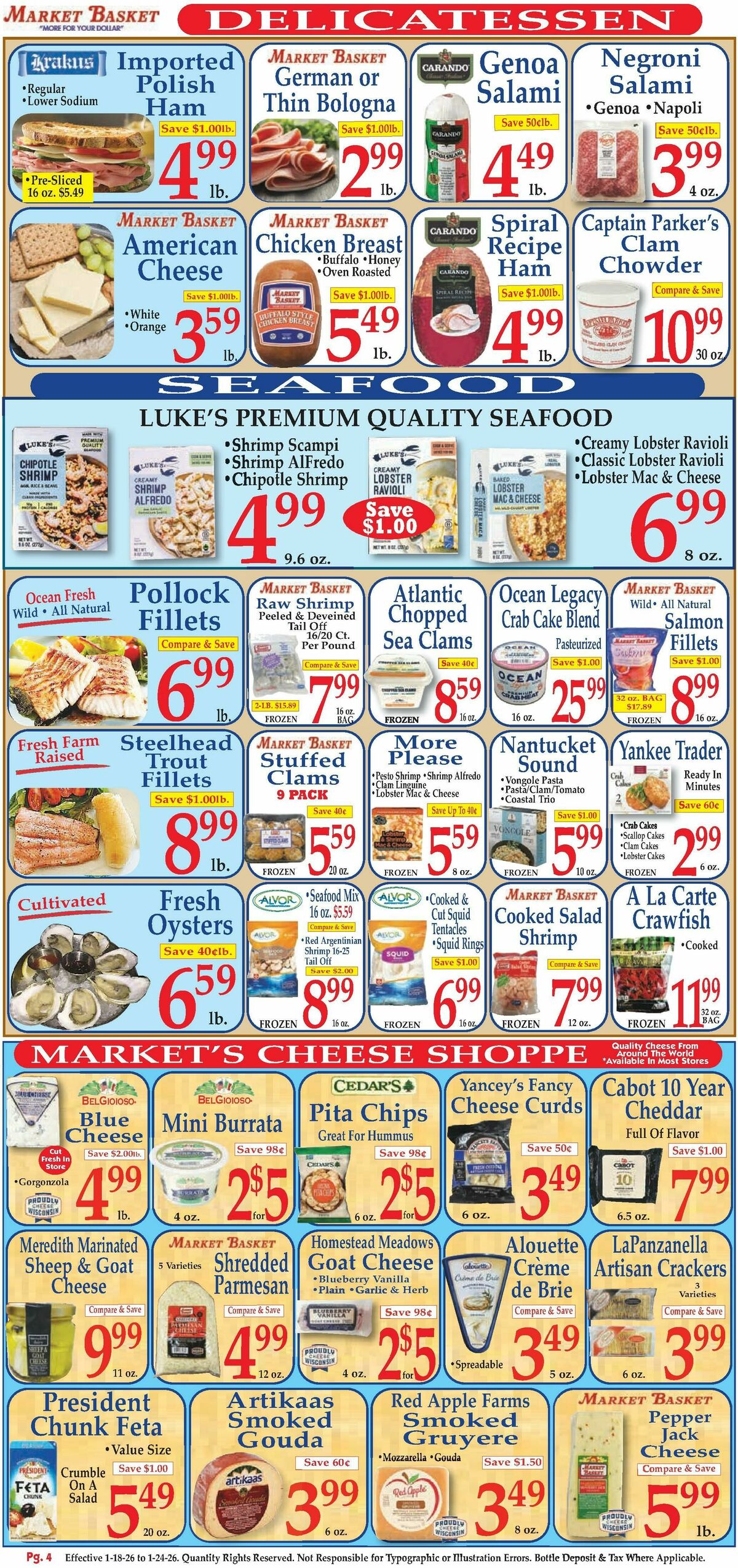 Market Basket Weekly Ad from January 18
