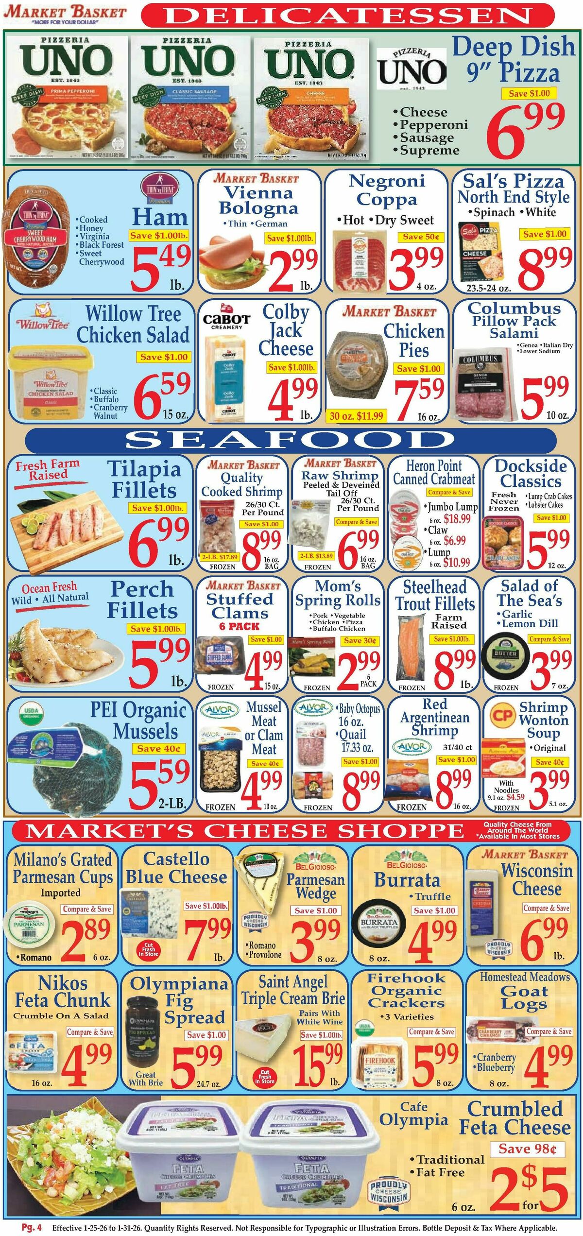 Market Basket Weekly Ad from January 25