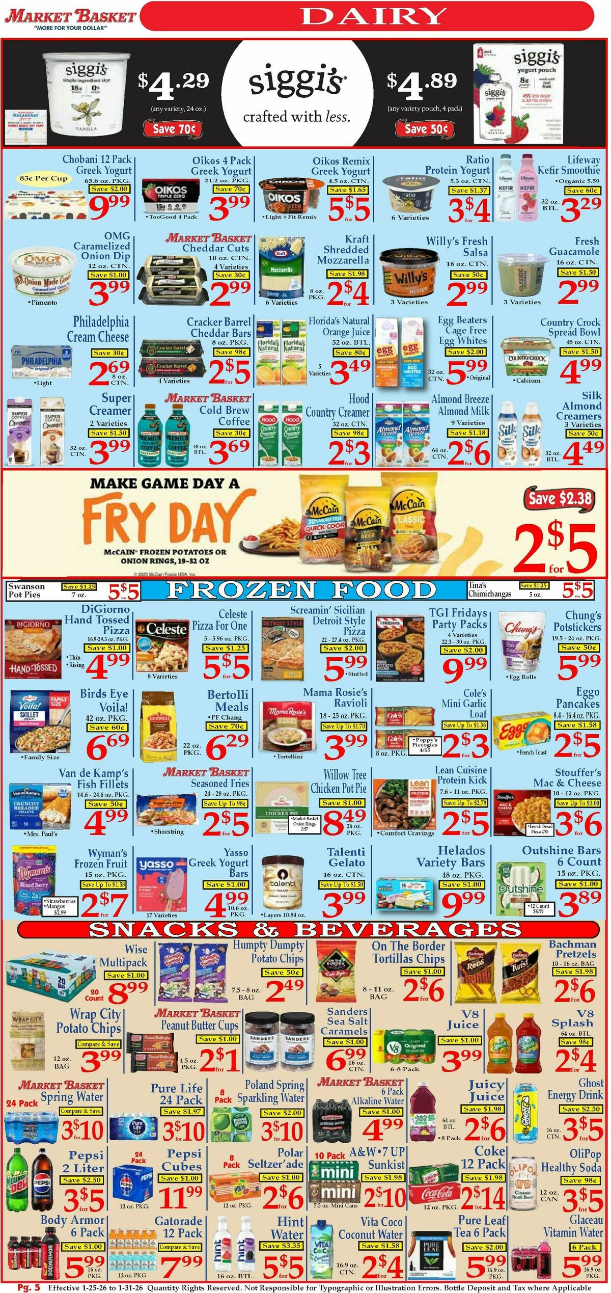 Market Basket Weekly Ad from January 25