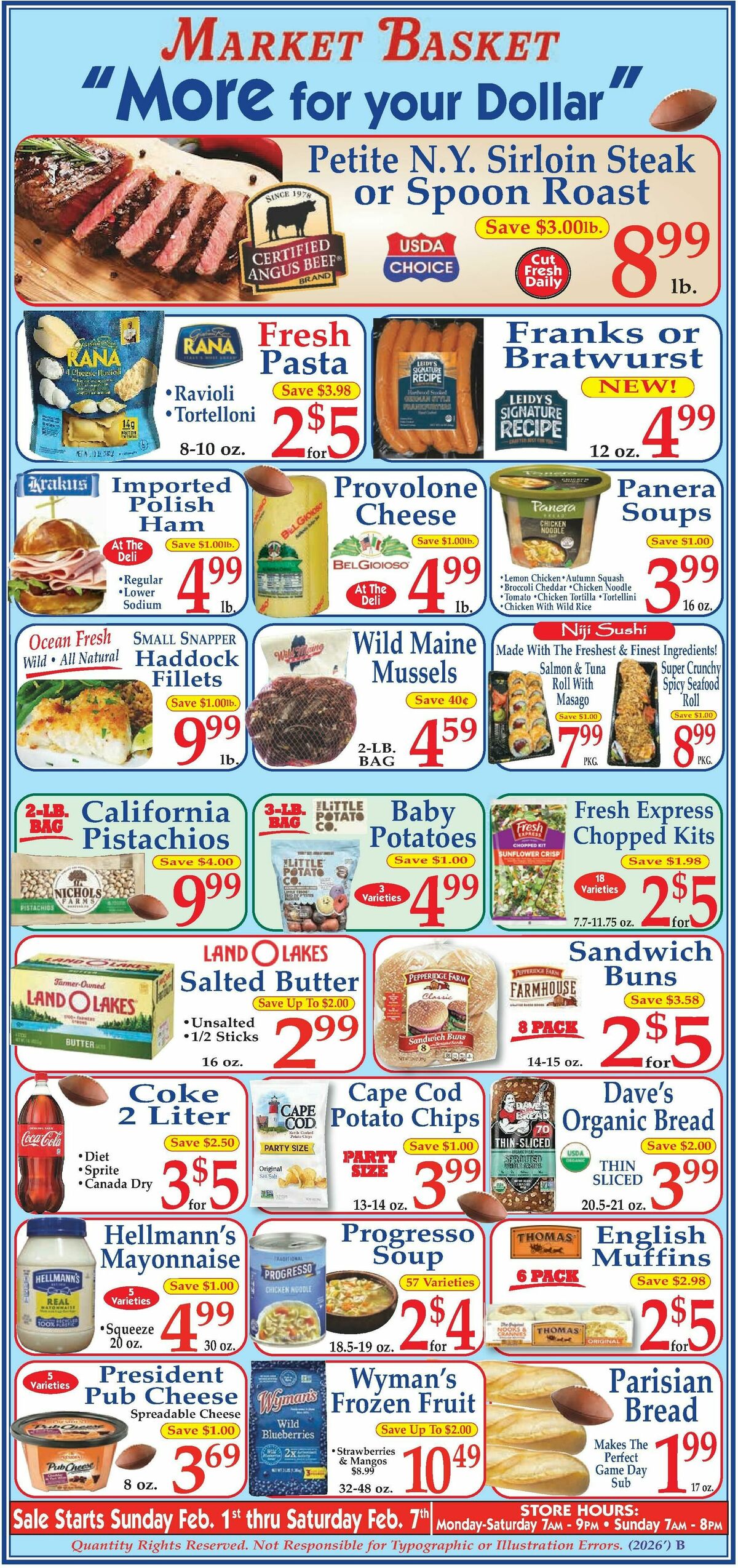 Market Basket Weekly Ad from February 1