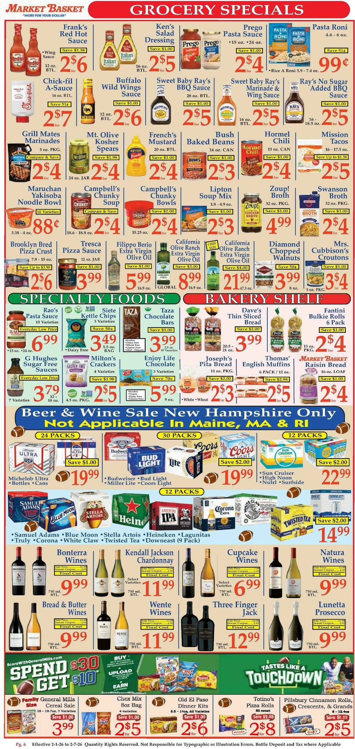 Market Basket Weekly Ad from February 1