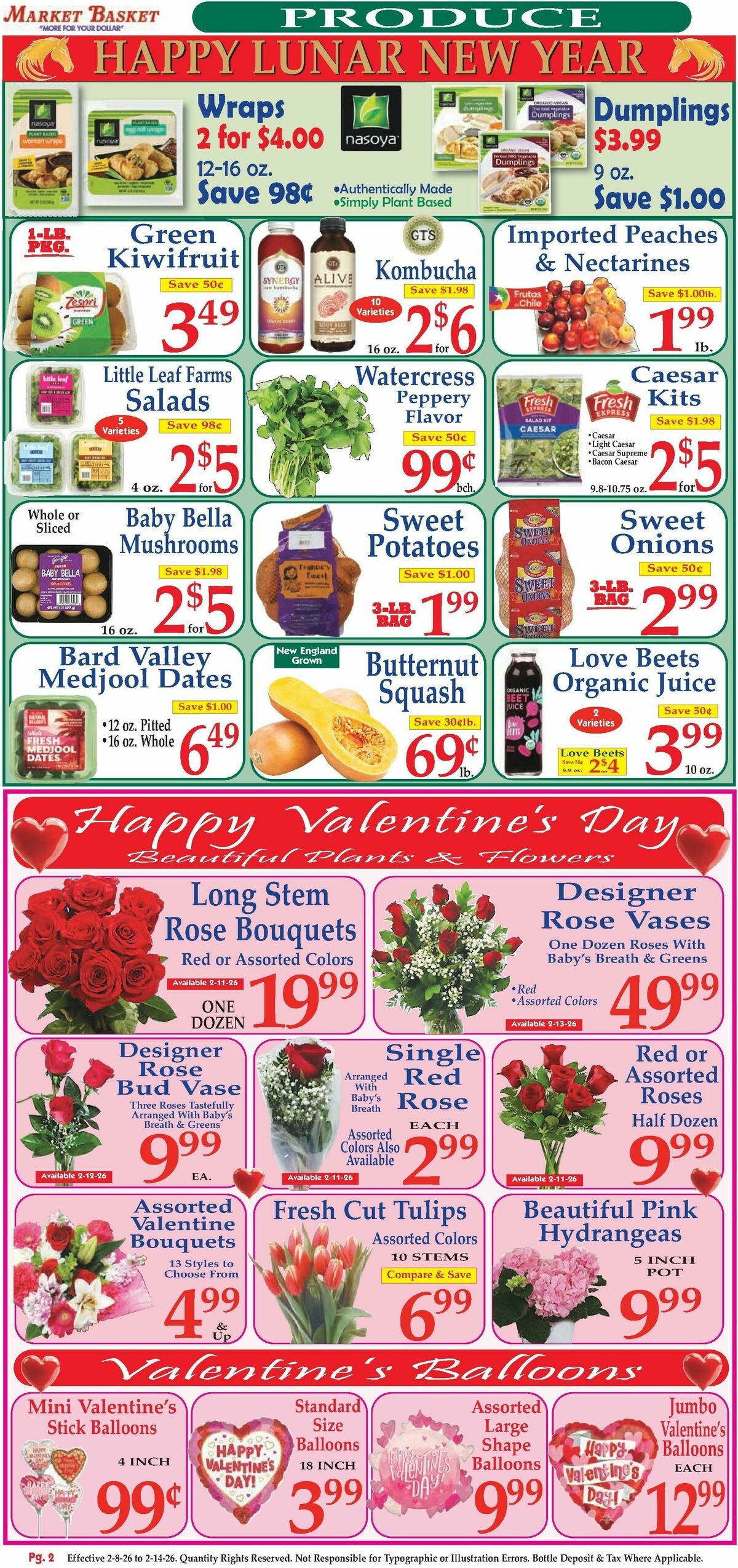 Market Basket Weekly Ad from February 8