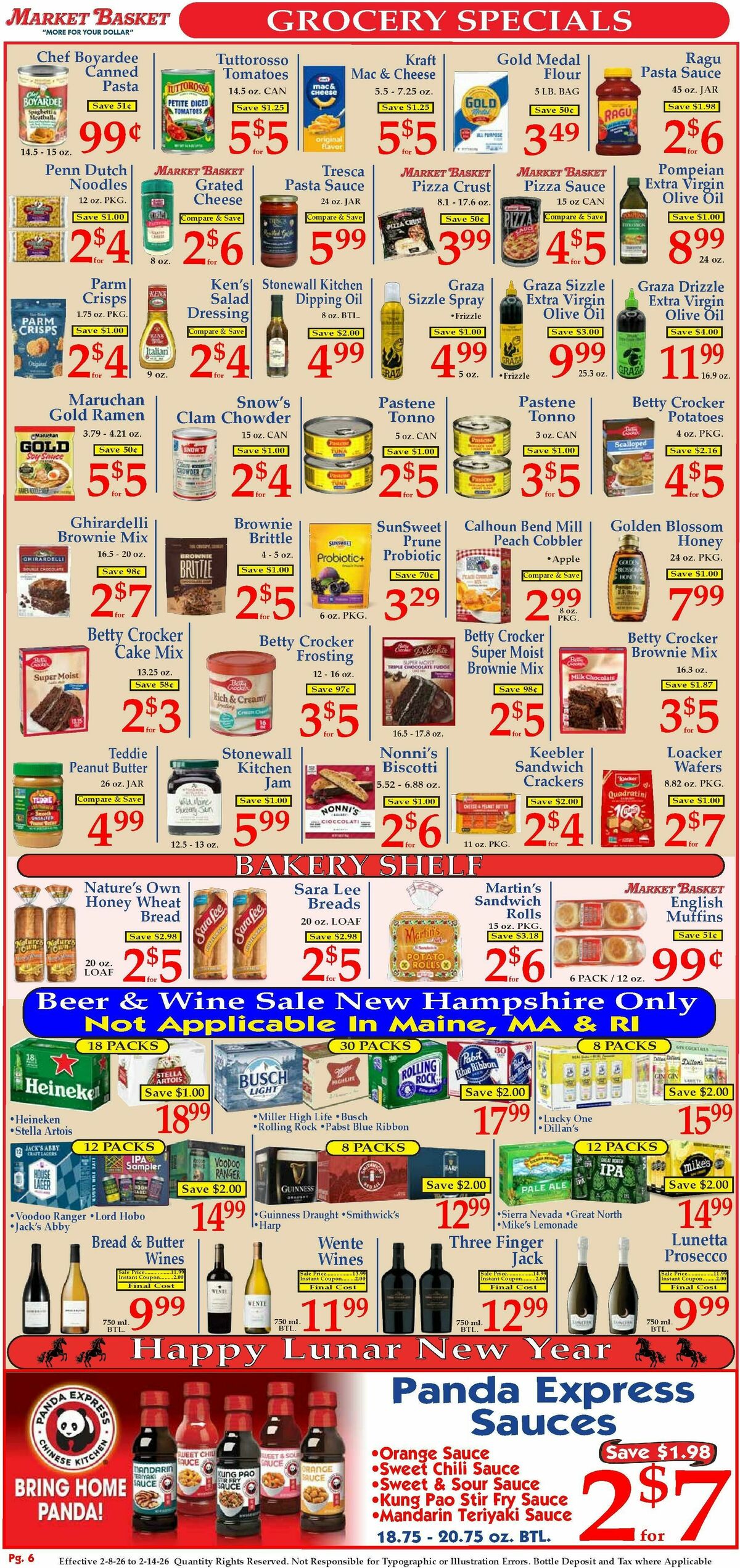 Market Basket Weekly Ad from February 8