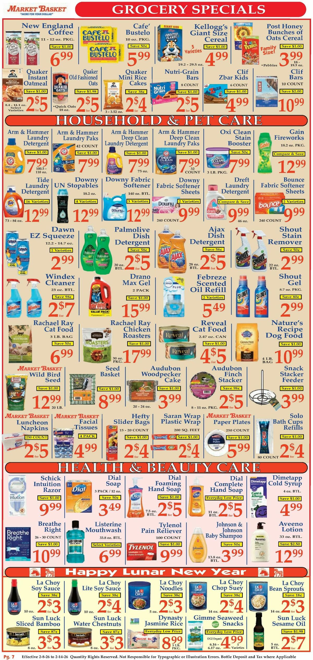 Market Basket Weekly Ad from February 8