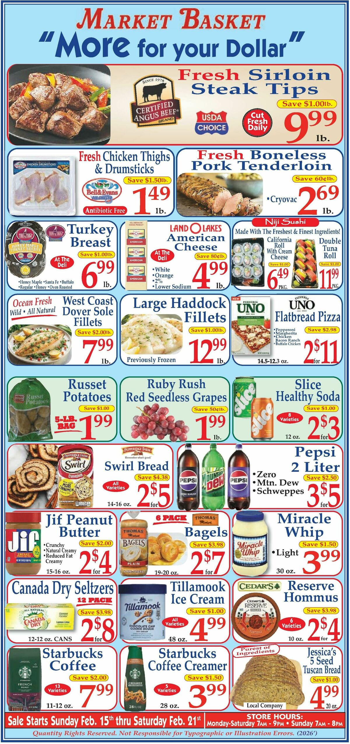 Market Basket Weekly Ad from February 15