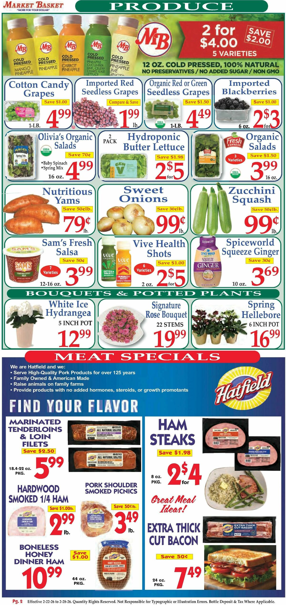 Market Basket Weekly Ad from February 22