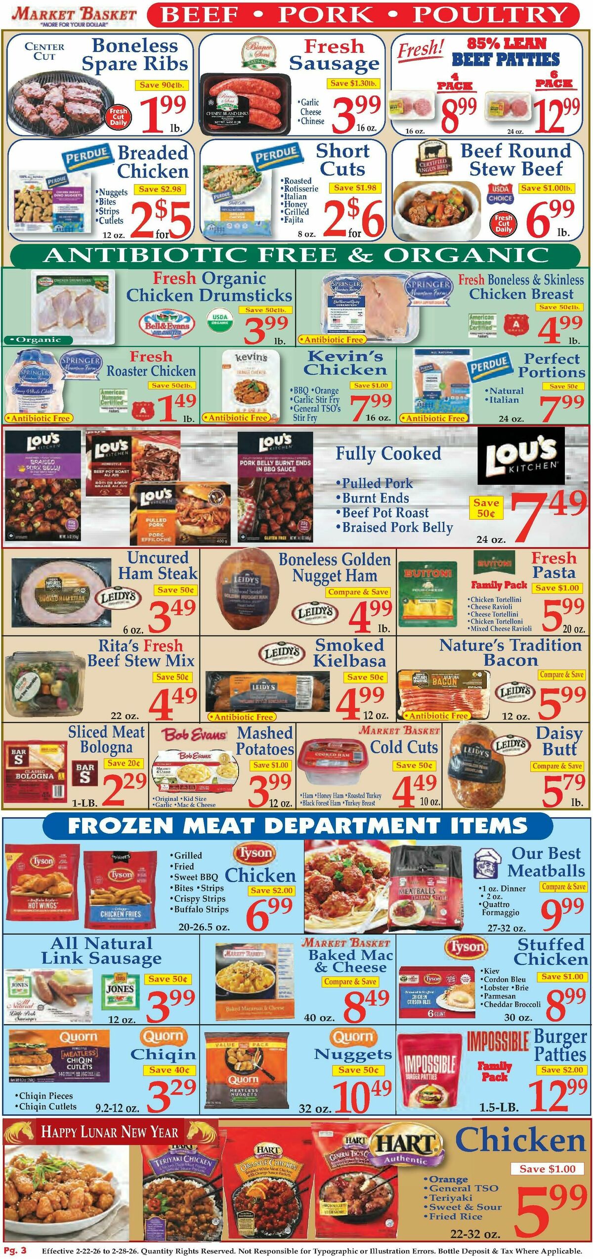 Market Basket Weekly Ad from February 22