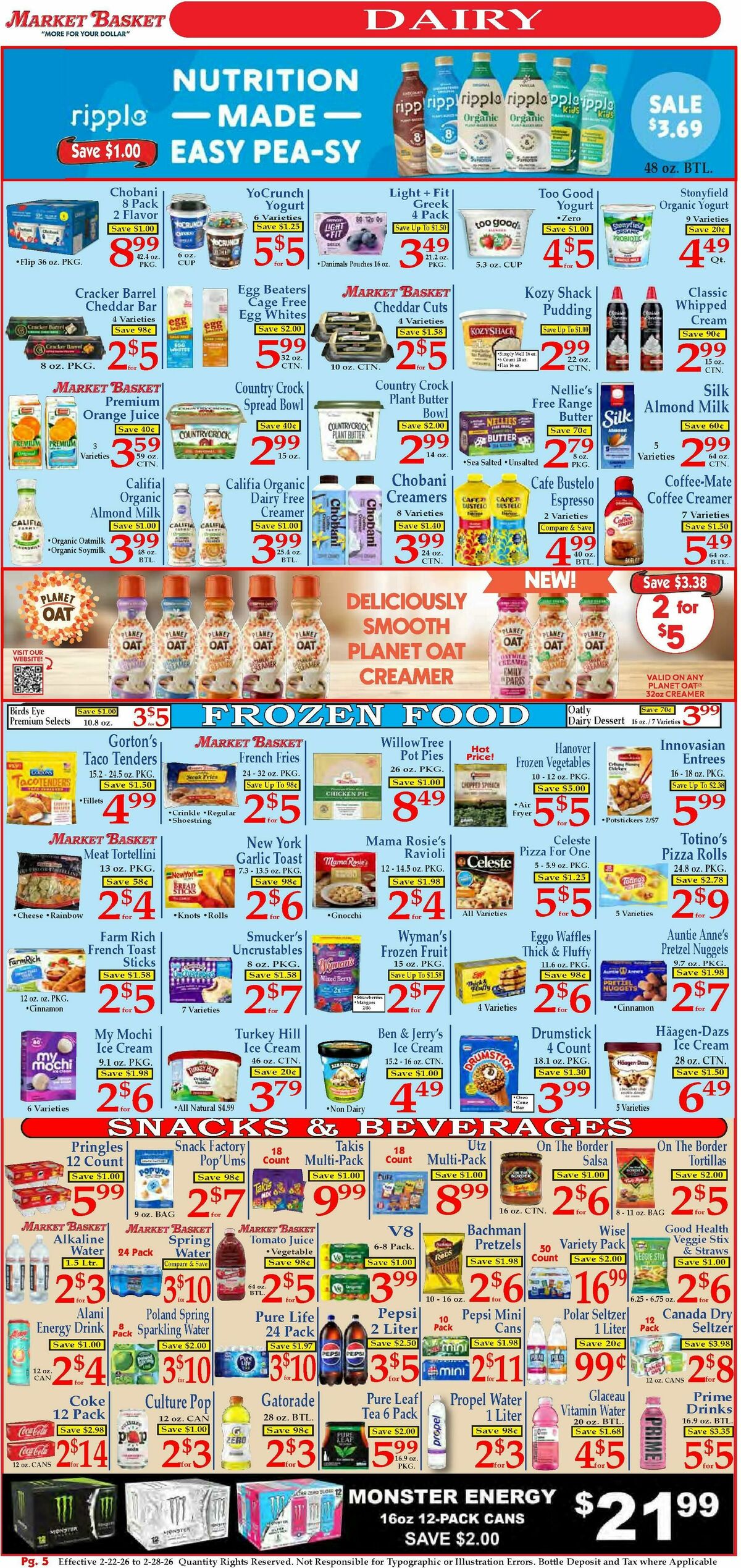 Market Basket Weekly Ad from February 22