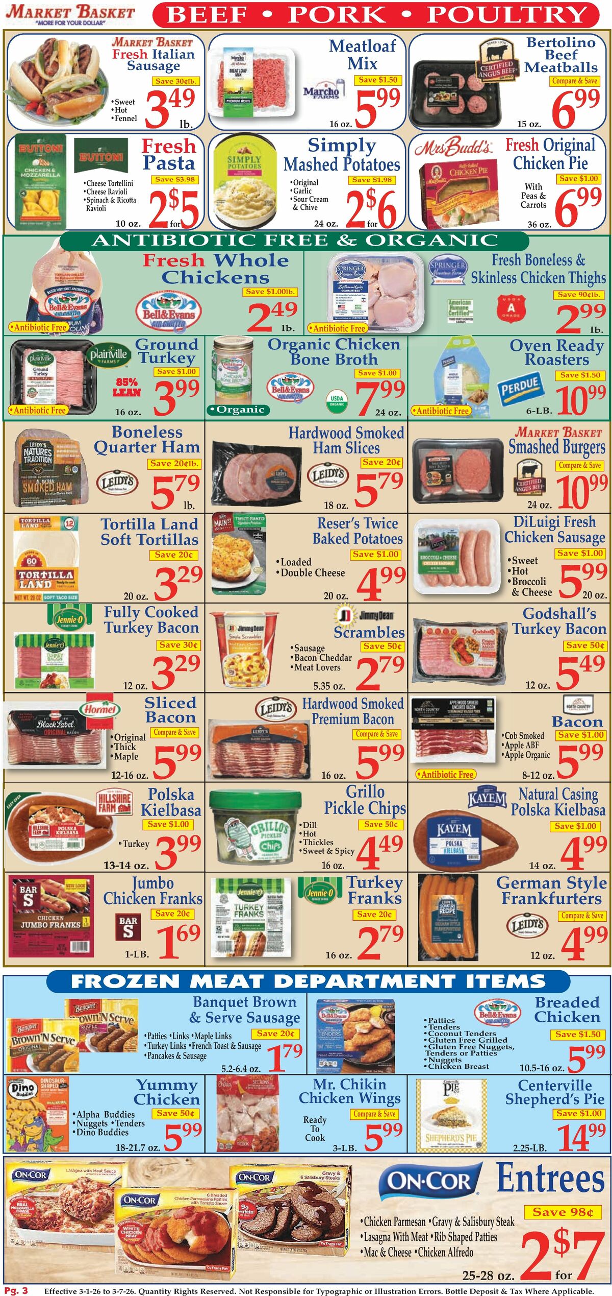 Market Basket Weekly Ad from March 1