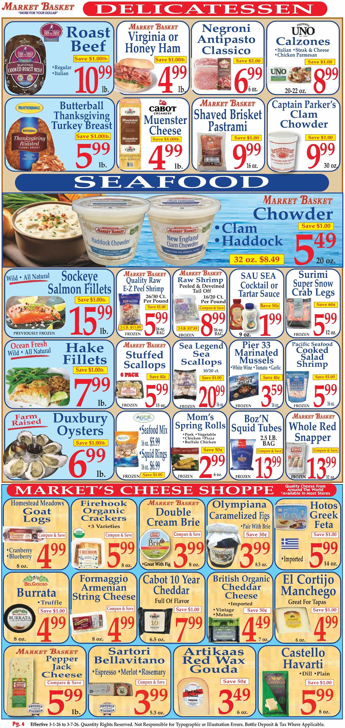 Market Basket Weekly Ad from March 1