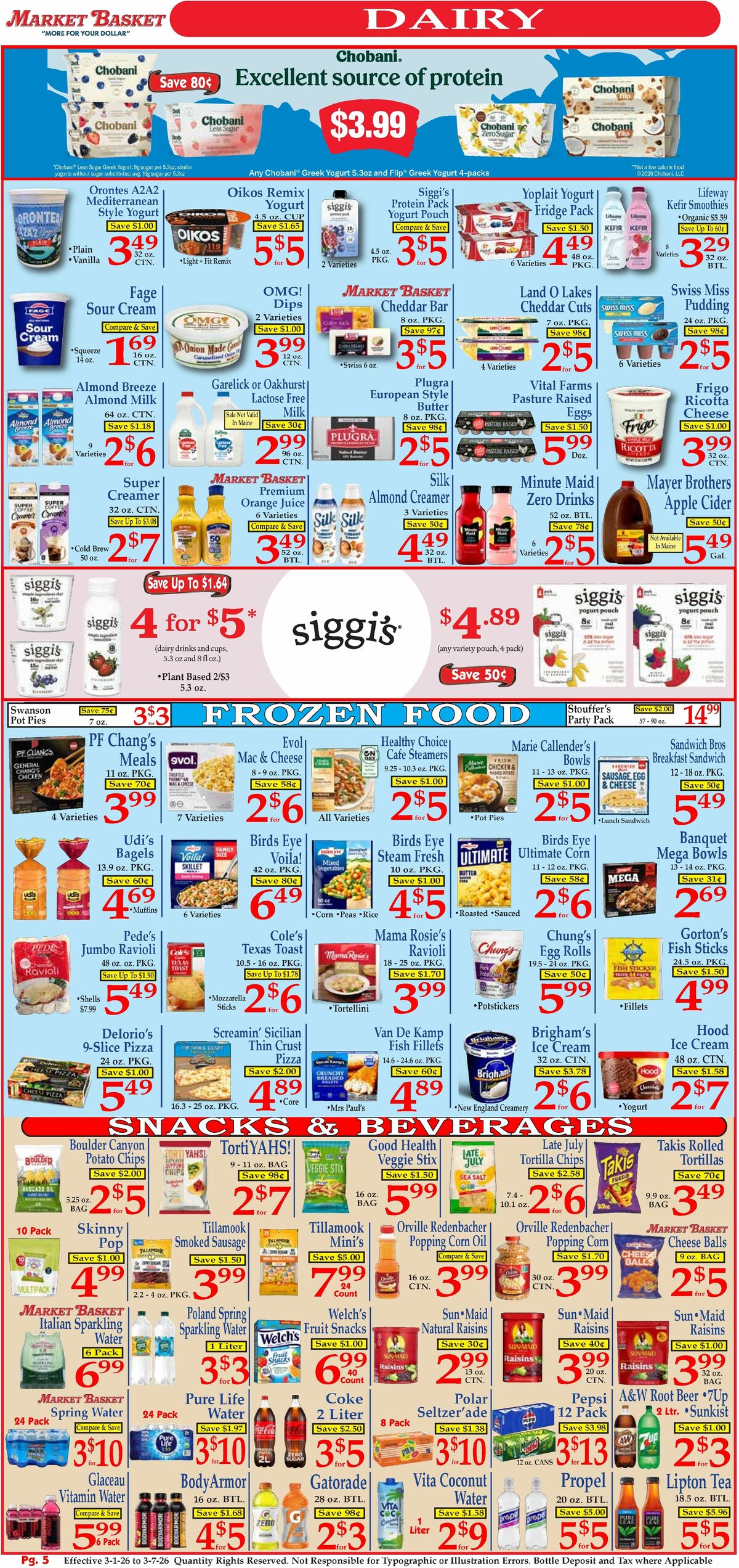 Market Basket Weekly Ad from March 1