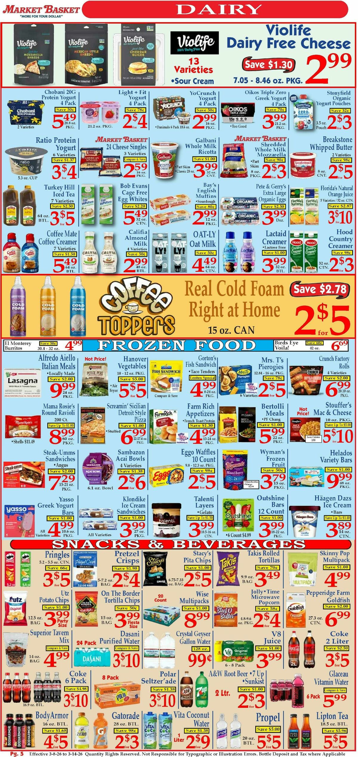 Market Basket Weekly Ad from March 8