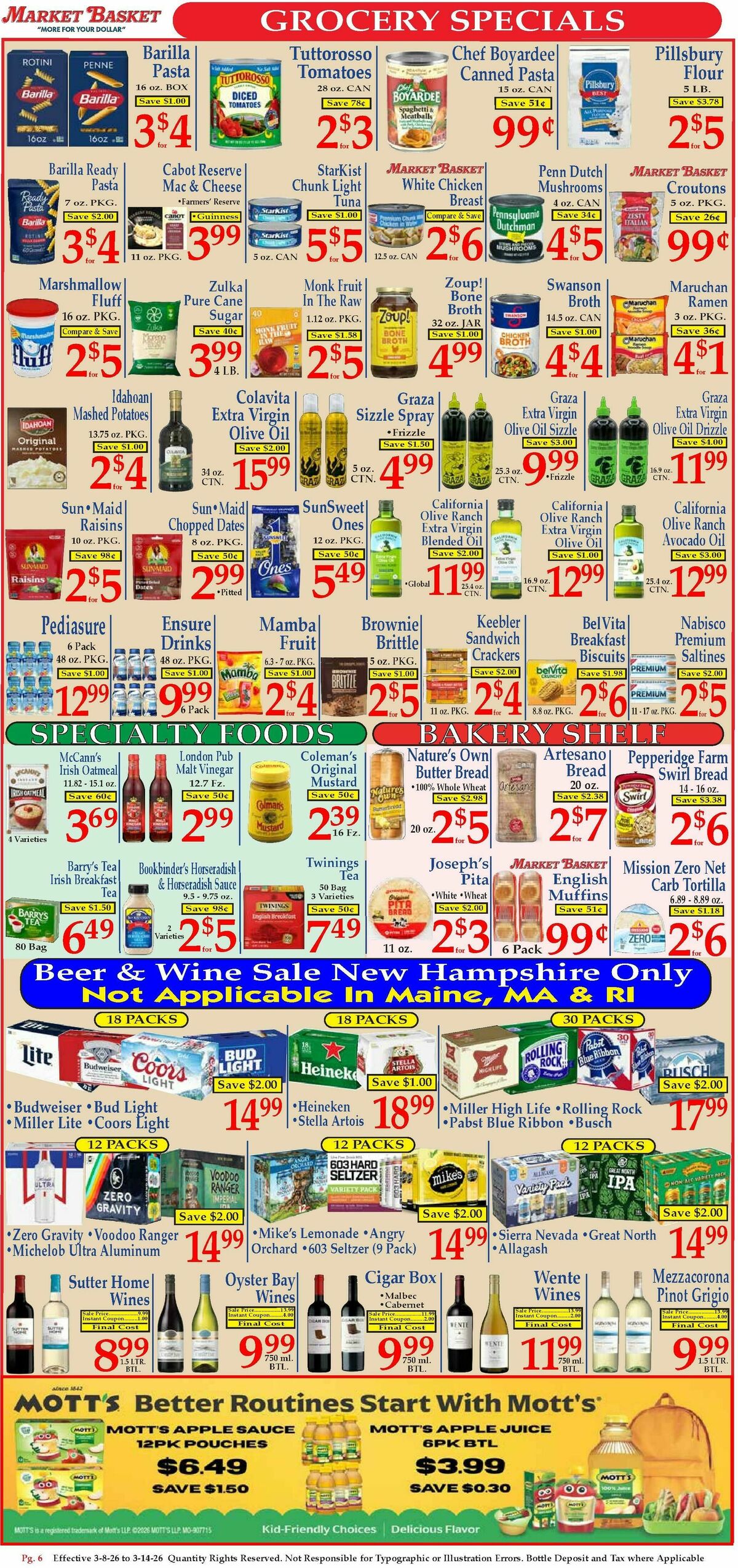 Market Basket Weekly Ad from March 8