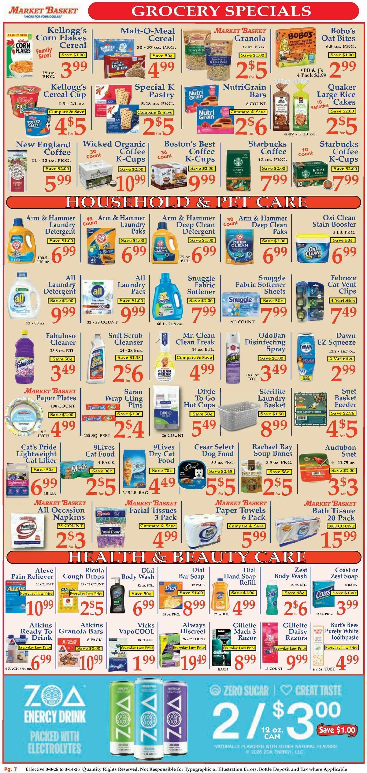 Market Basket Weekly Ad from March 8