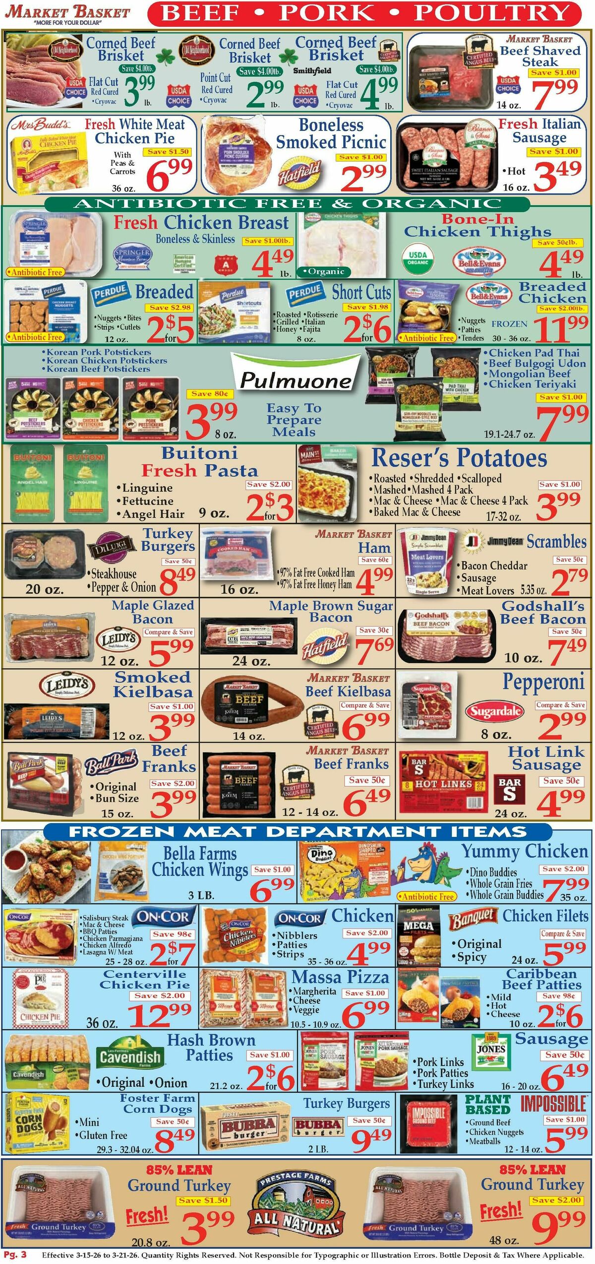 Market Basket Weekly Ad from March 15