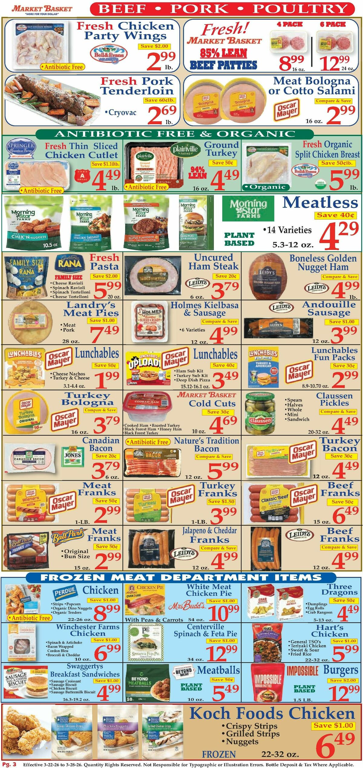 Market Basket Weekly Ad from March 22
