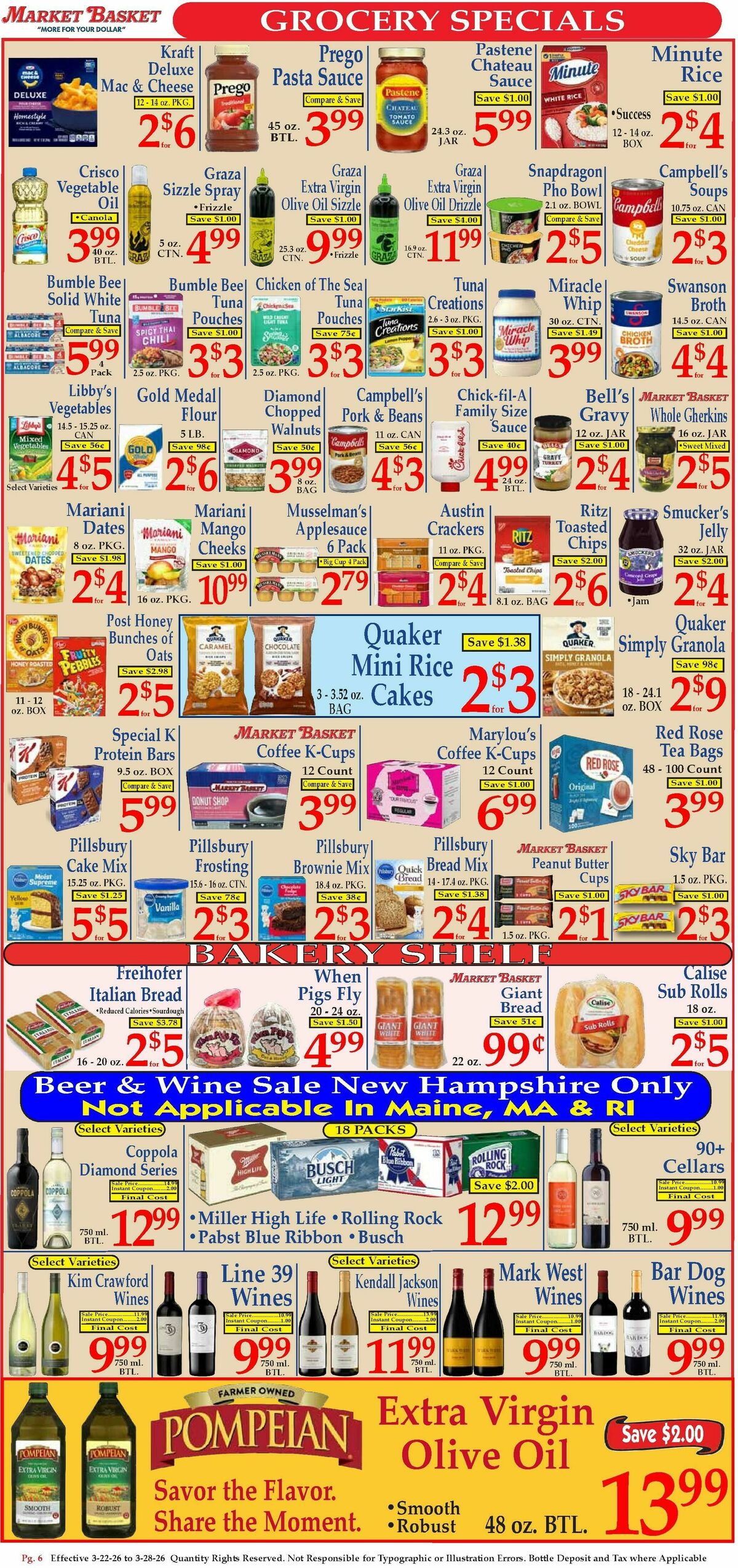 Market Basket Weekly Ad from March 22