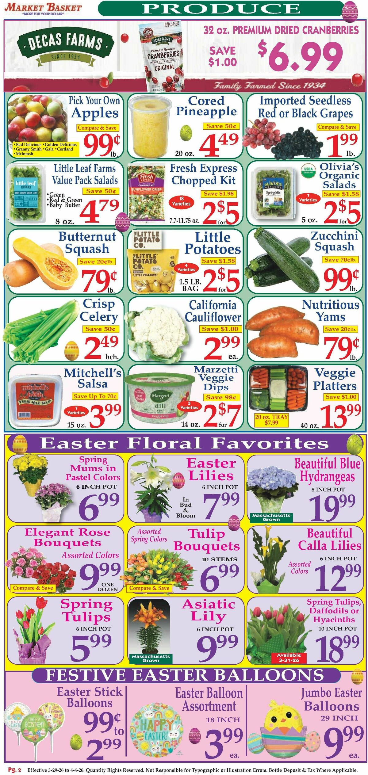 Market Basket Weekly Ad from March 29