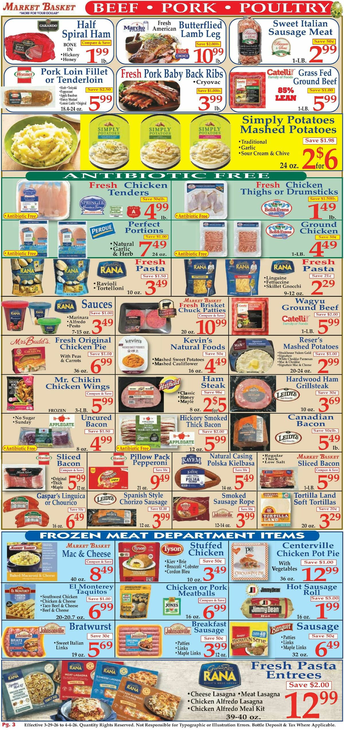Market Basket Weekly Ad from March 29
