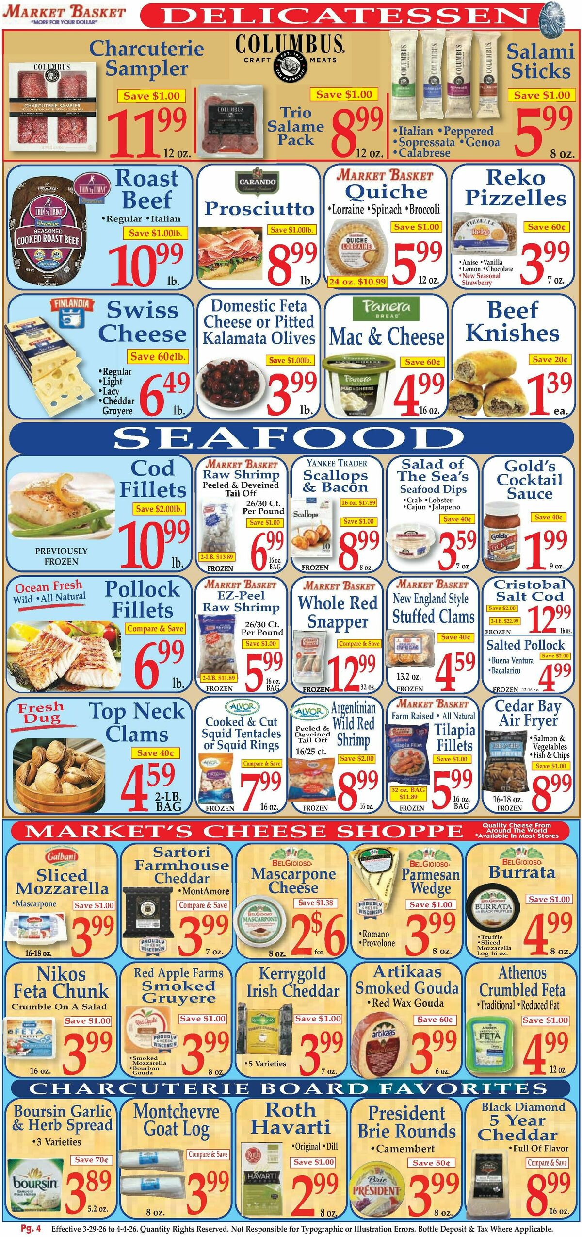 Market Basket Weekly Ad from March 29