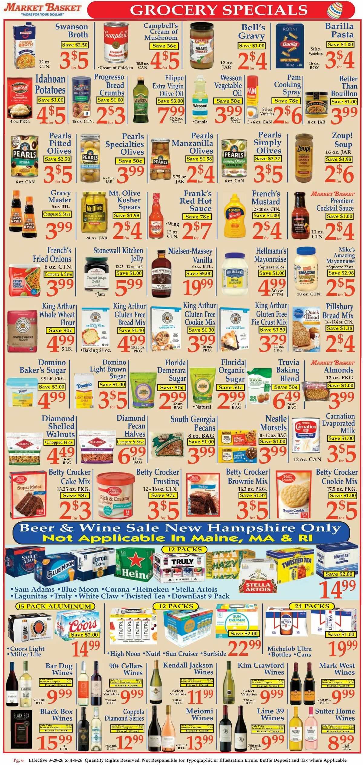 Market Basket Weekly Ad from March 29