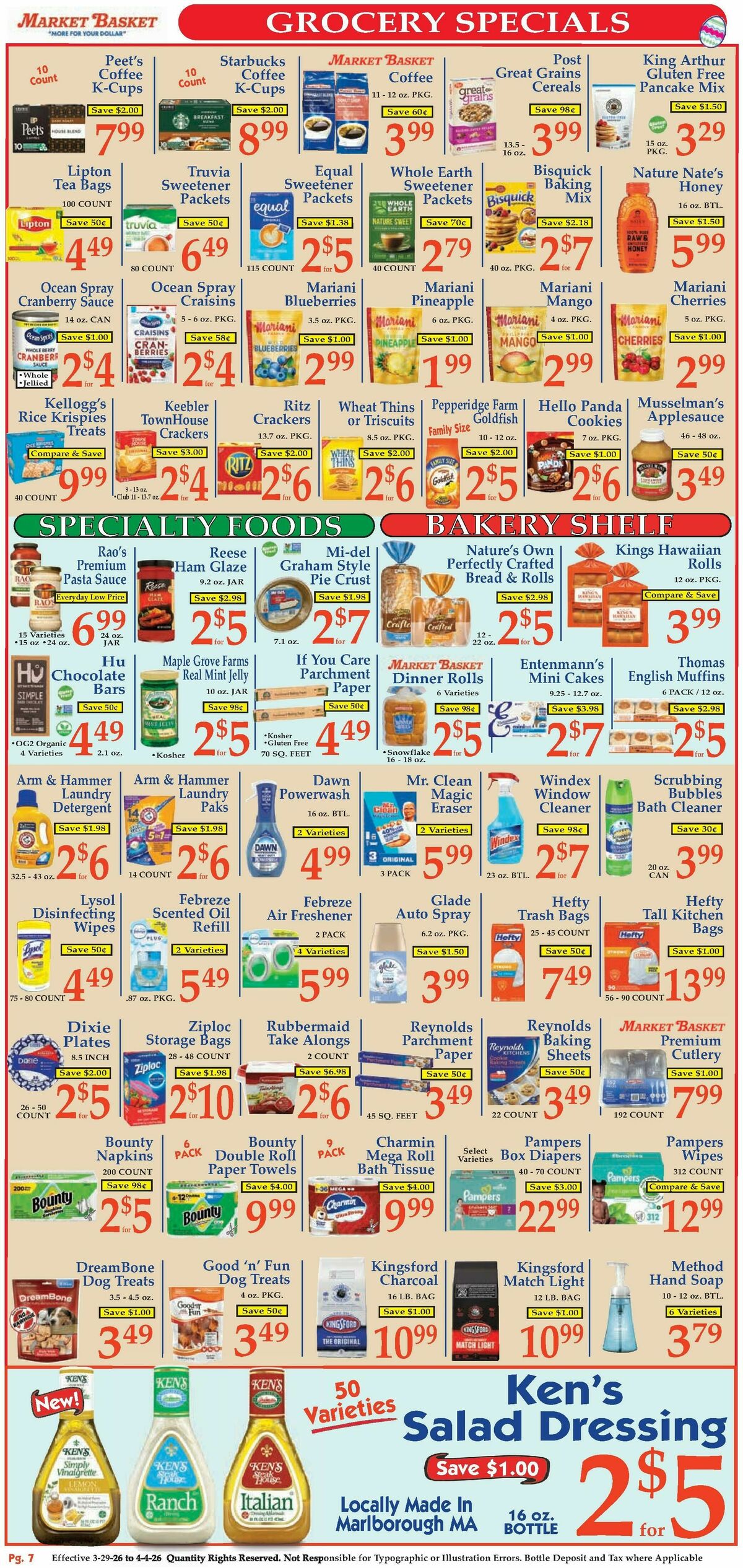 Market Basket Weekly Ad from March 29