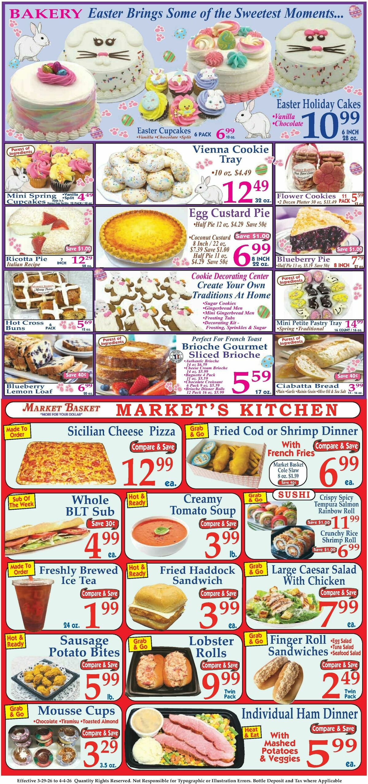 Market Basket Weekly Ad from March 29