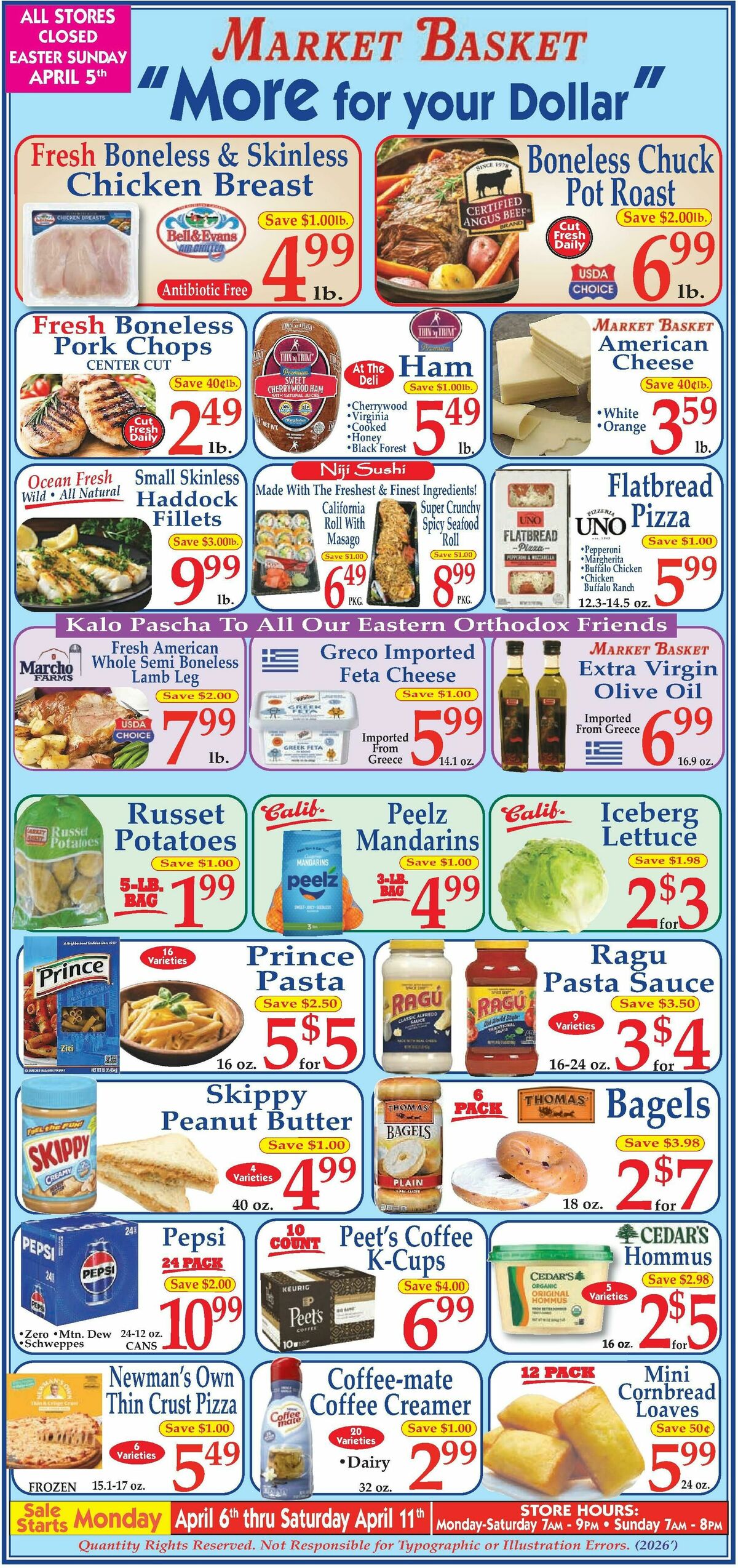 Market Basket Weekly Ad from April 6