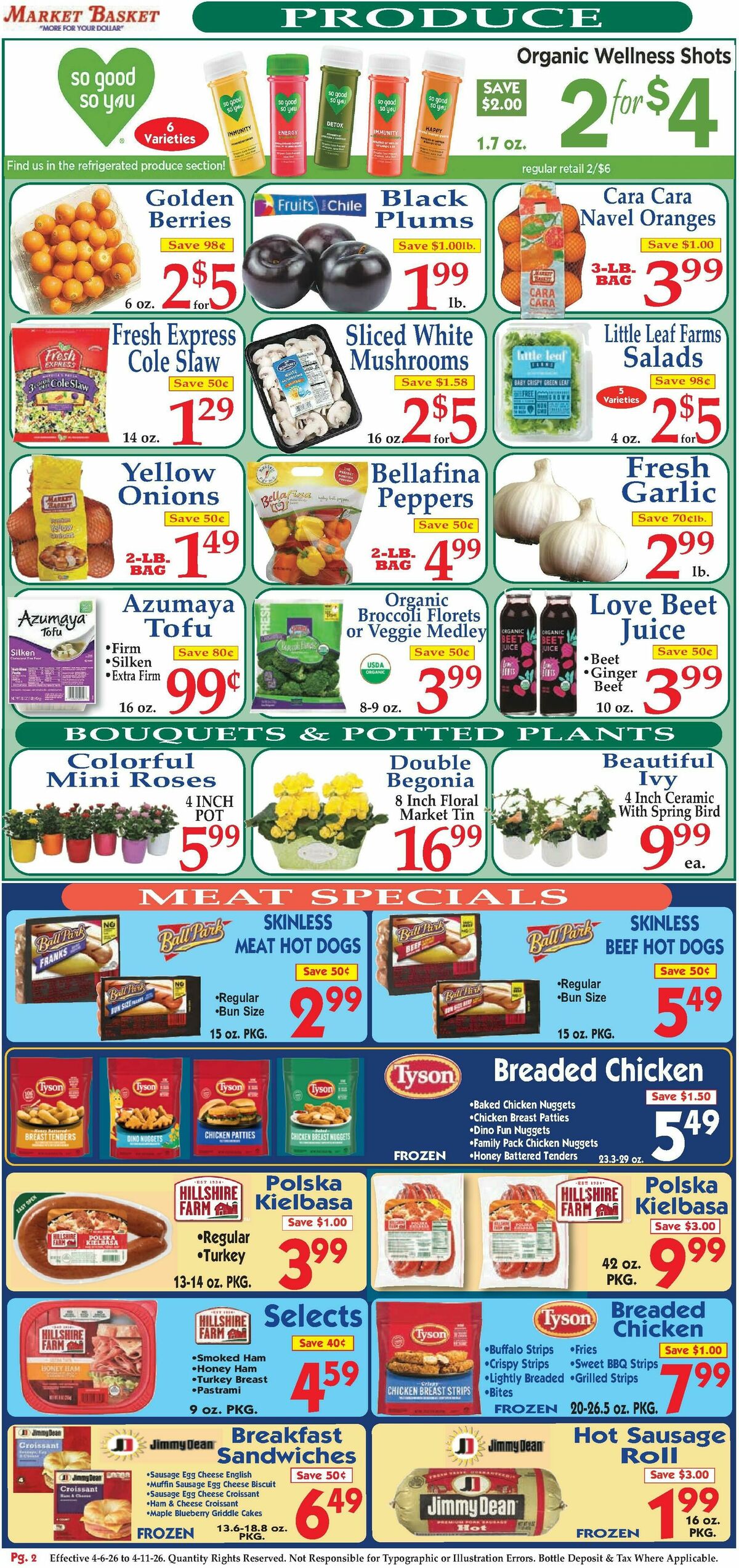 Market Basket Weekly Ad from April 6