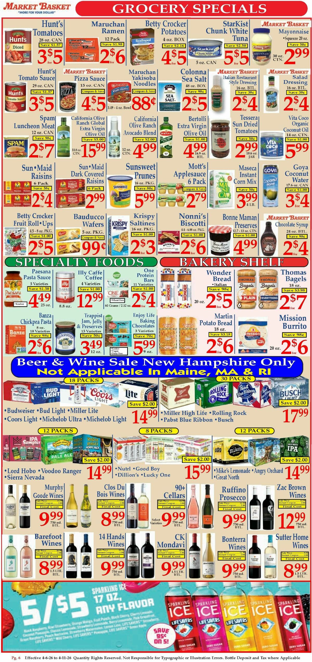 Market Basket Weekly Ad from April 6
