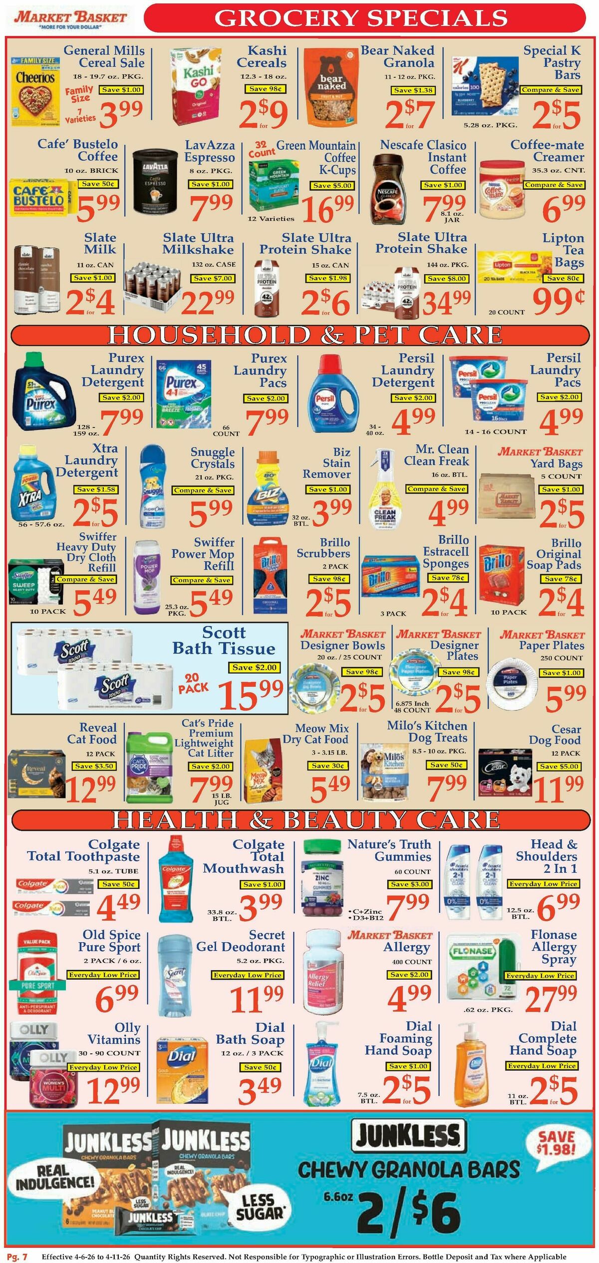 Market Basket Weekly Ad from April 6