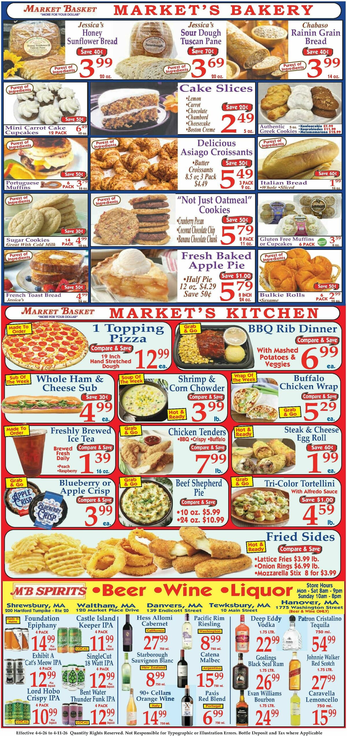 Market Basket Weekly Ad from April 6