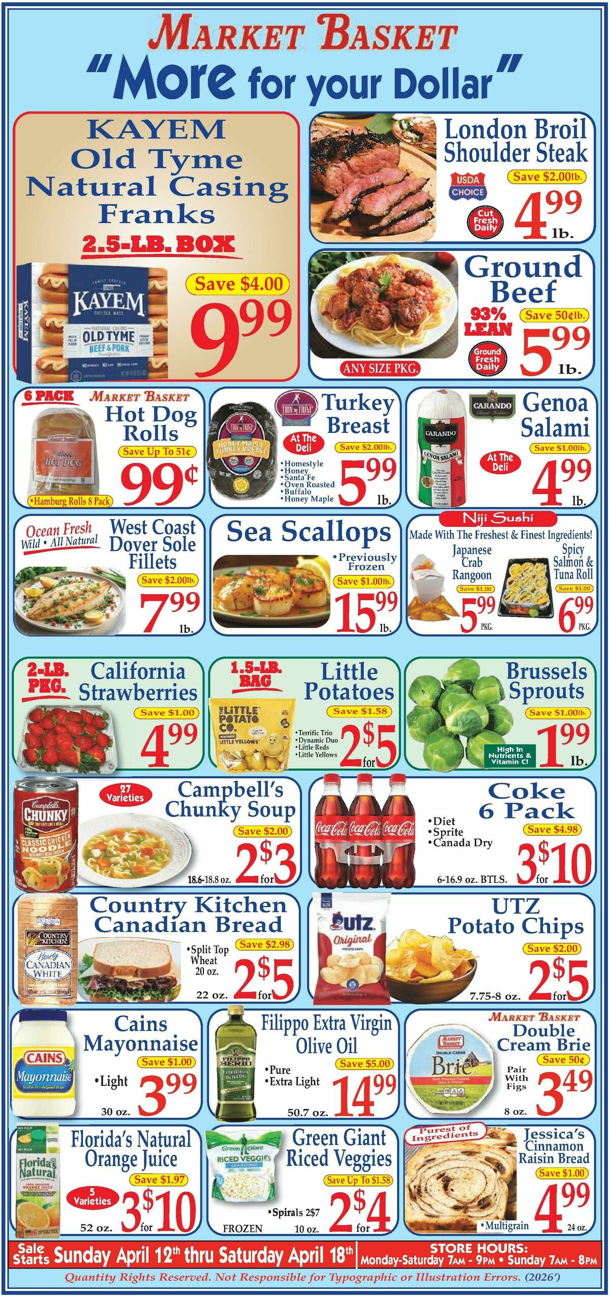 Market Basket Weekly Ad from April 12