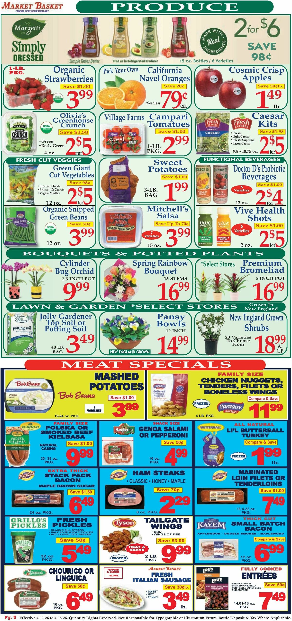 Market Basket Weekly Ad from April 12