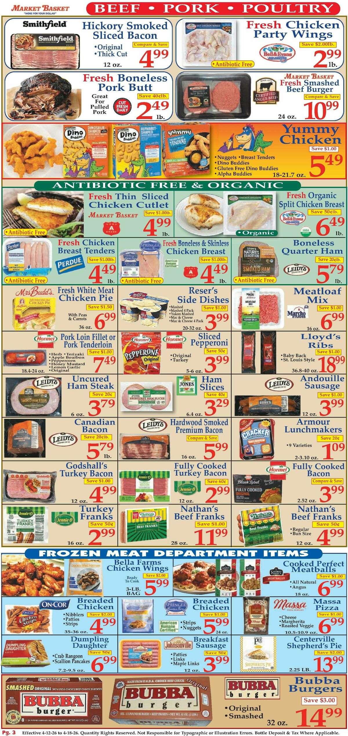 Market Basket Weekly Ad from April 12
