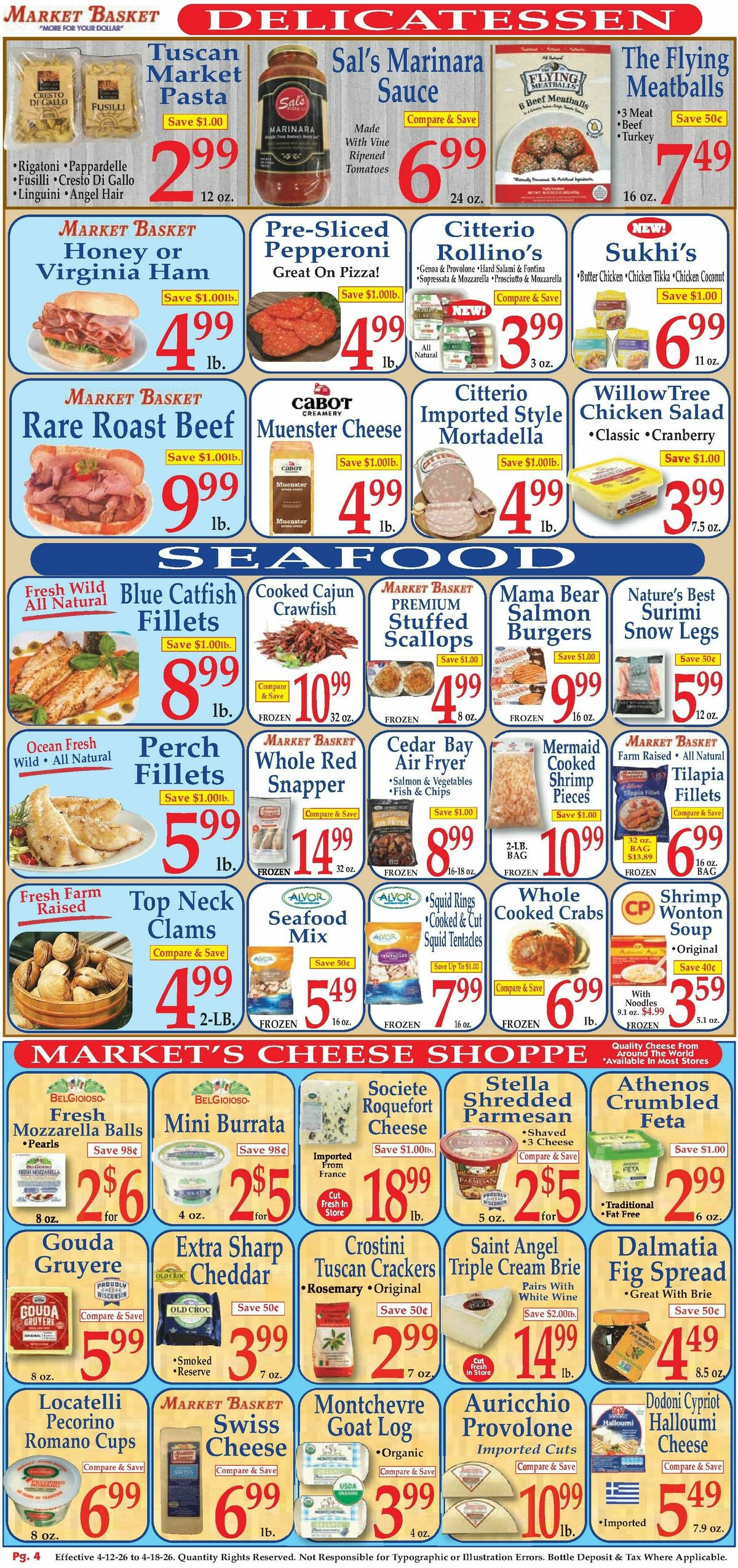 Market Basket Weekly Ad from April 12