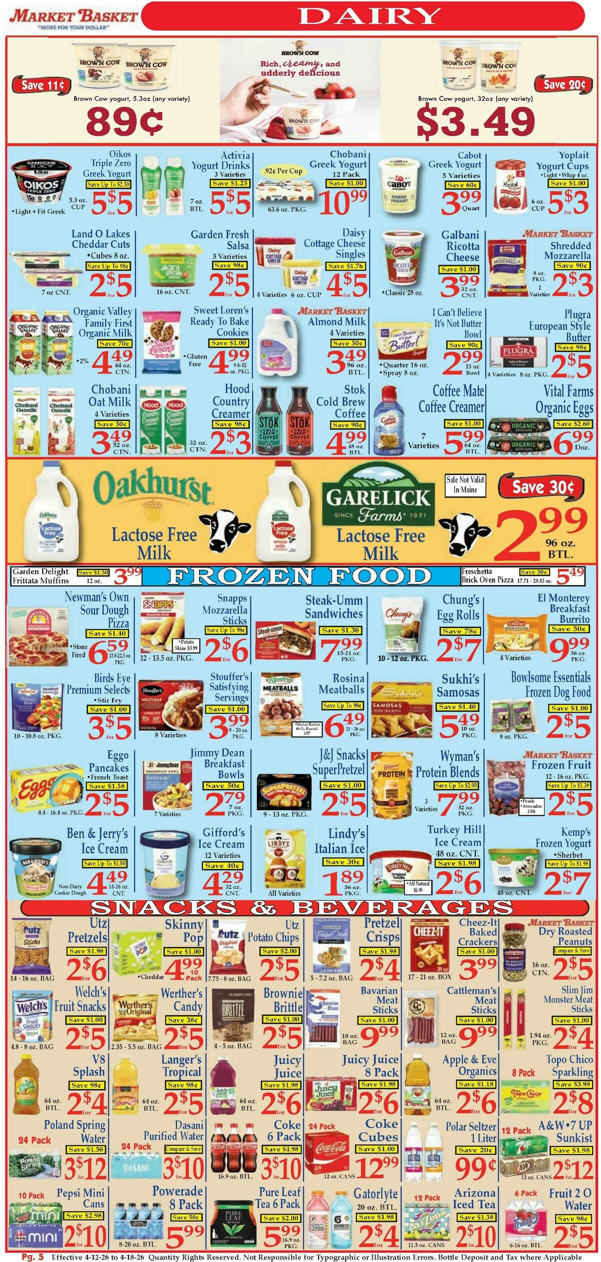 Market Basket Weekly Ad from April 12