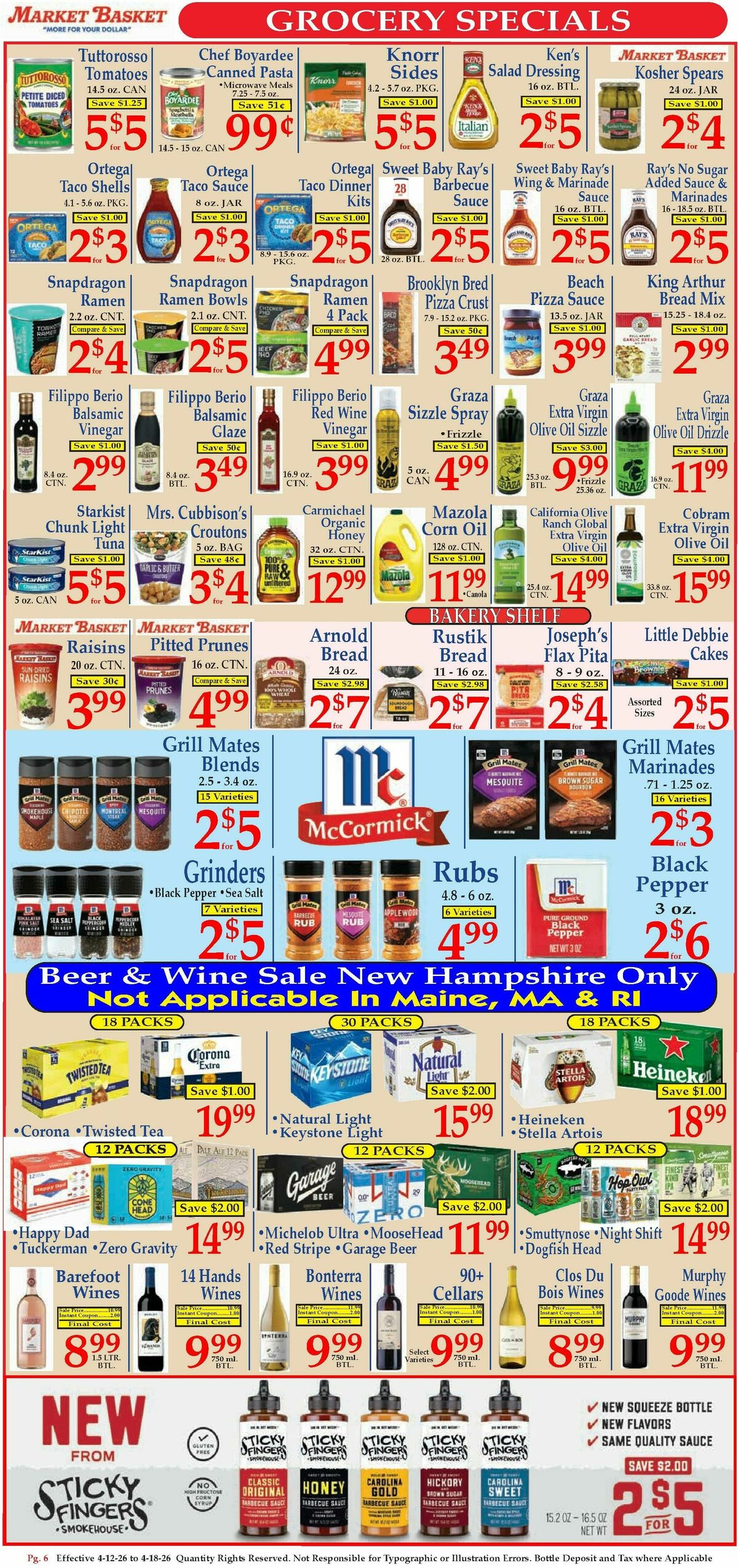 Market Basket Weekly Ad from April 12